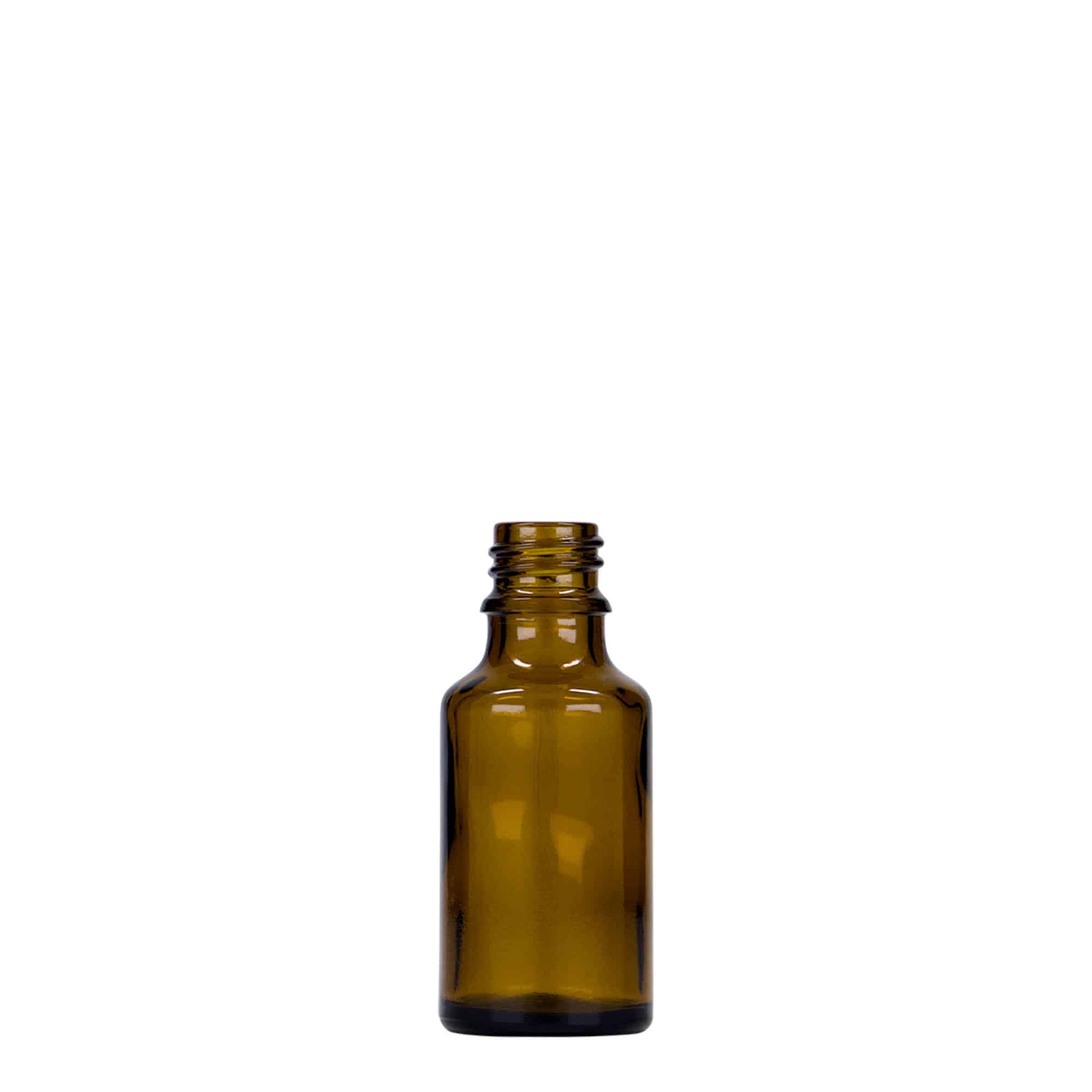 25 ml medicine bottle, glass, brown, closure: DIN 18