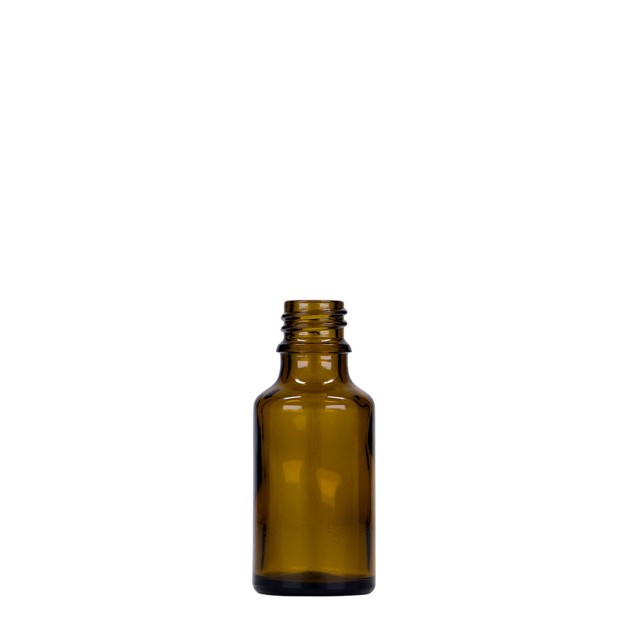 25 ml medical bottle, glass, brown, opening: DIN 18 25 ml medical bottle, glass, brown, opening: DIN 18