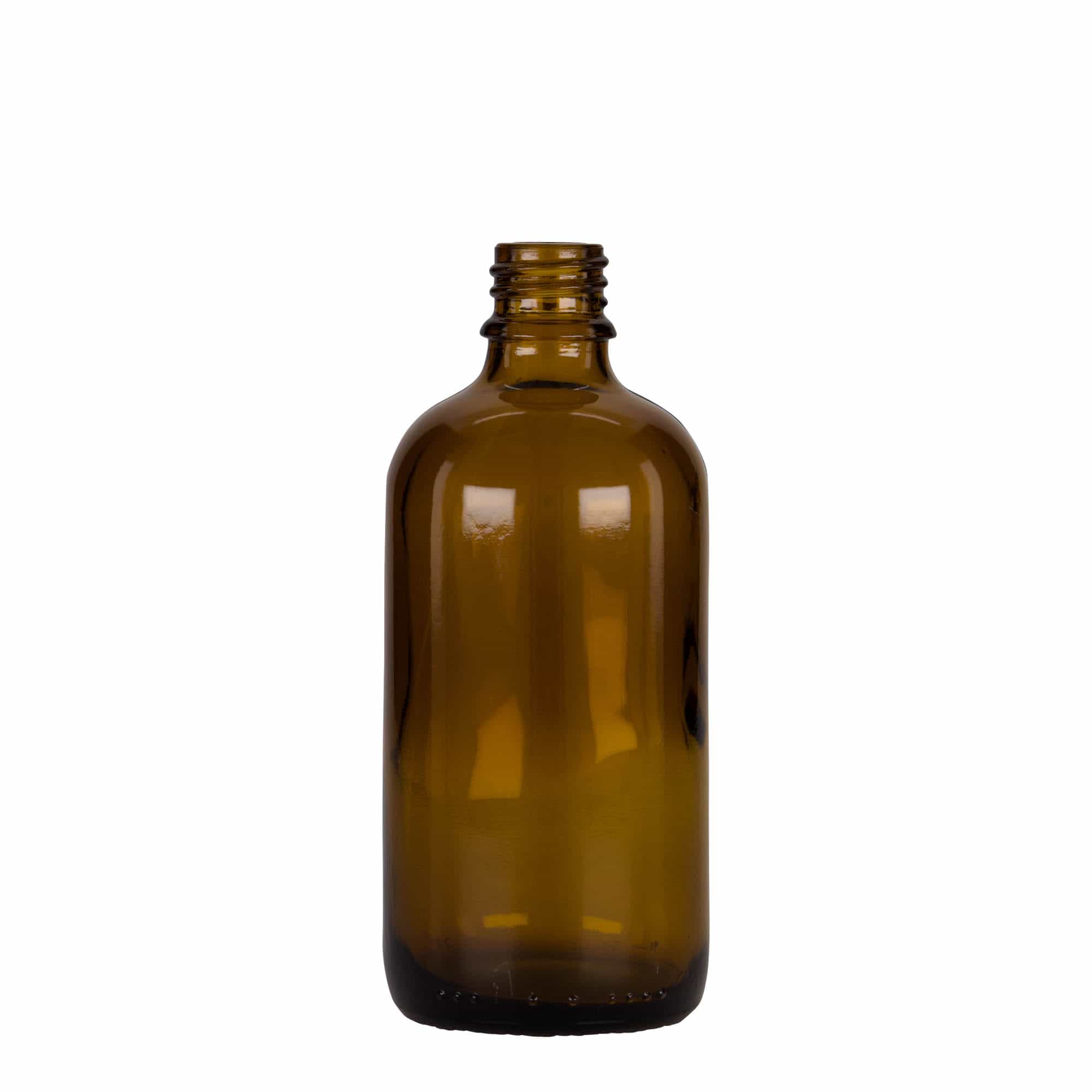 100 ml dropper bottle medicine, glass, brown-black, opening: DIN 18 100 ml dropper bottle medicine, glass, brown-black, opening: DIN 18