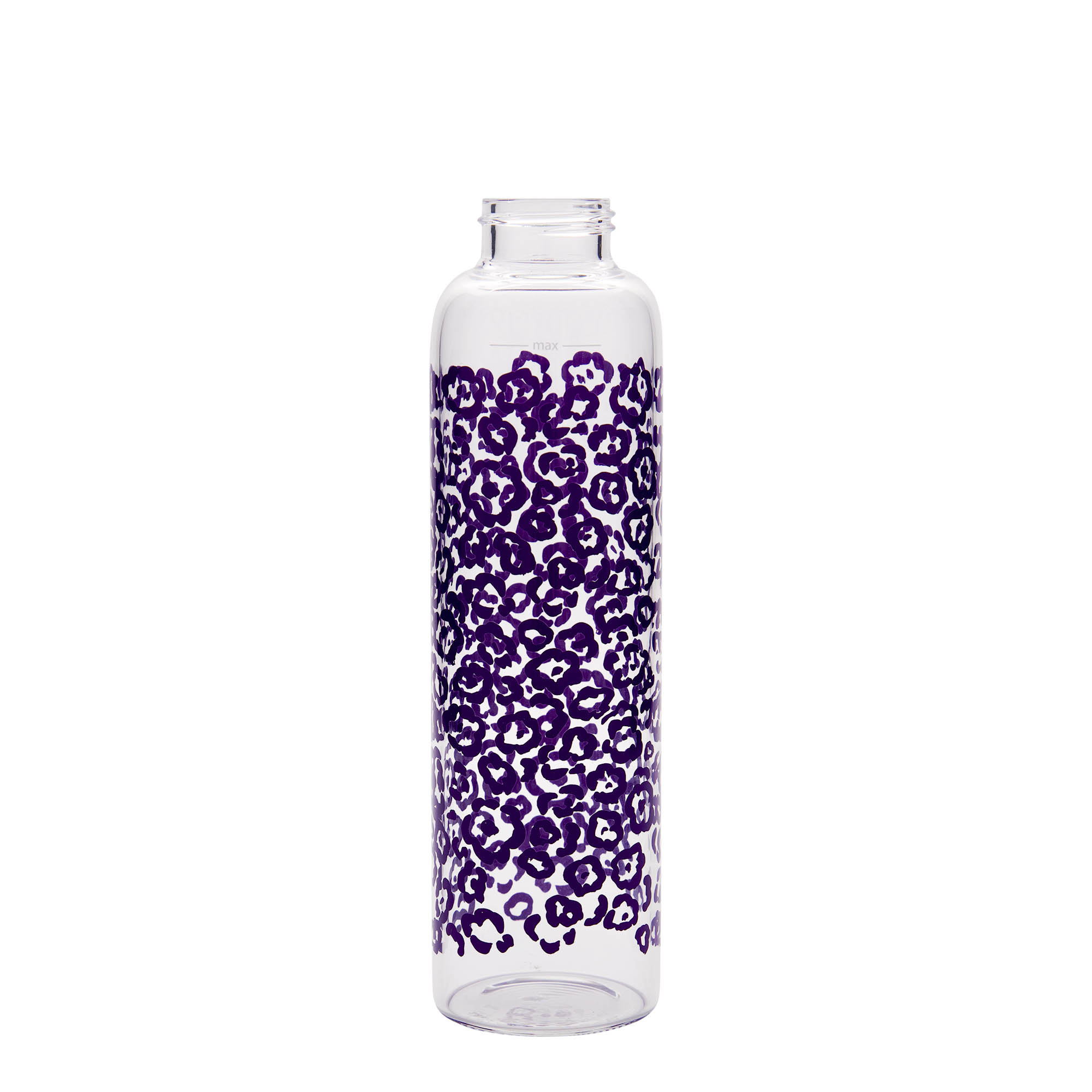 500 ml Drinking Bottle 'Perseus - Purple Flowers', Opening: Screw Cap 500 ml Drinking Bottle 'Perseus - Purple Flowers', Opening: Screw Cap