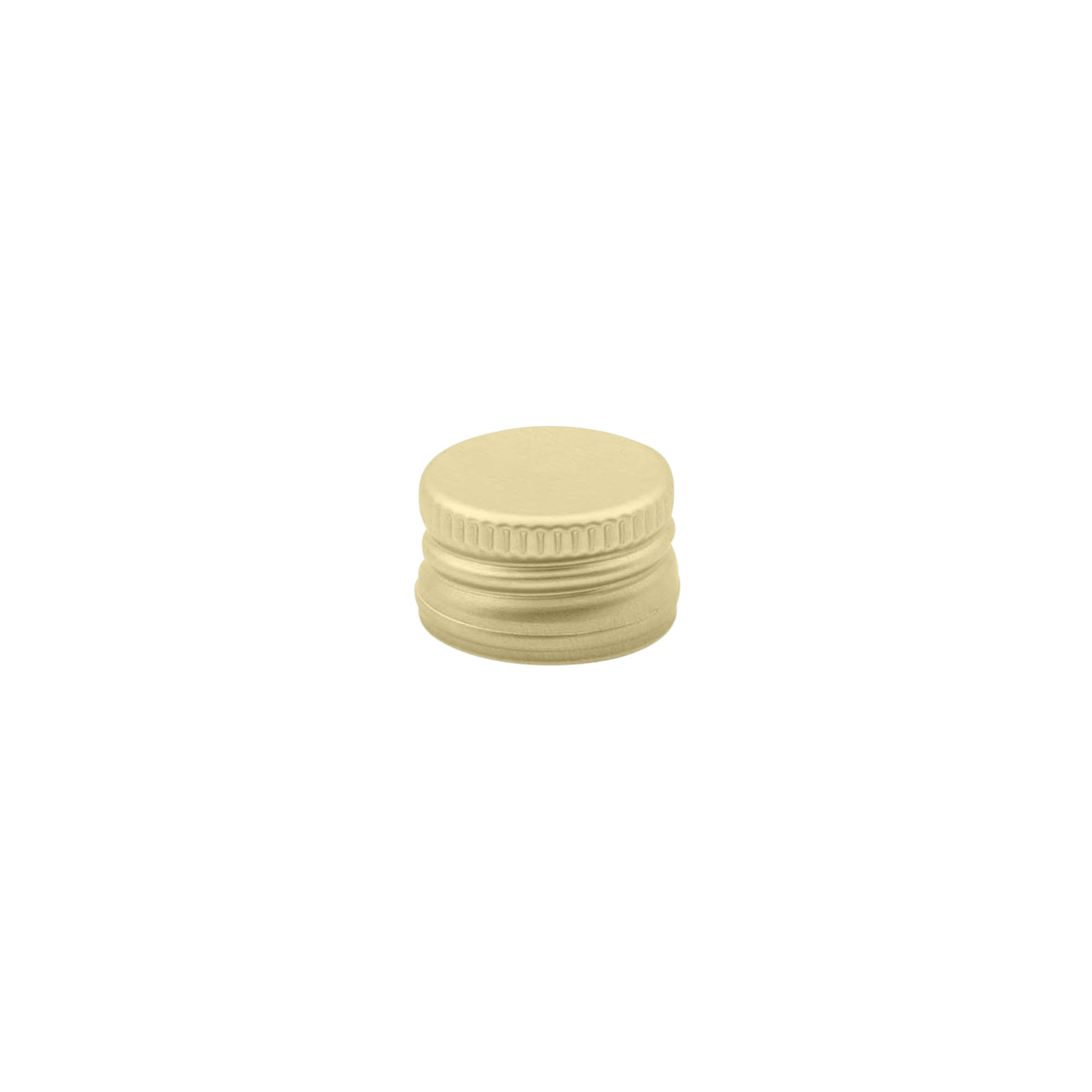 Screw cap, metal, gold, for opening: PP 18 Screw cap, metal, gold, for opening: PP 18