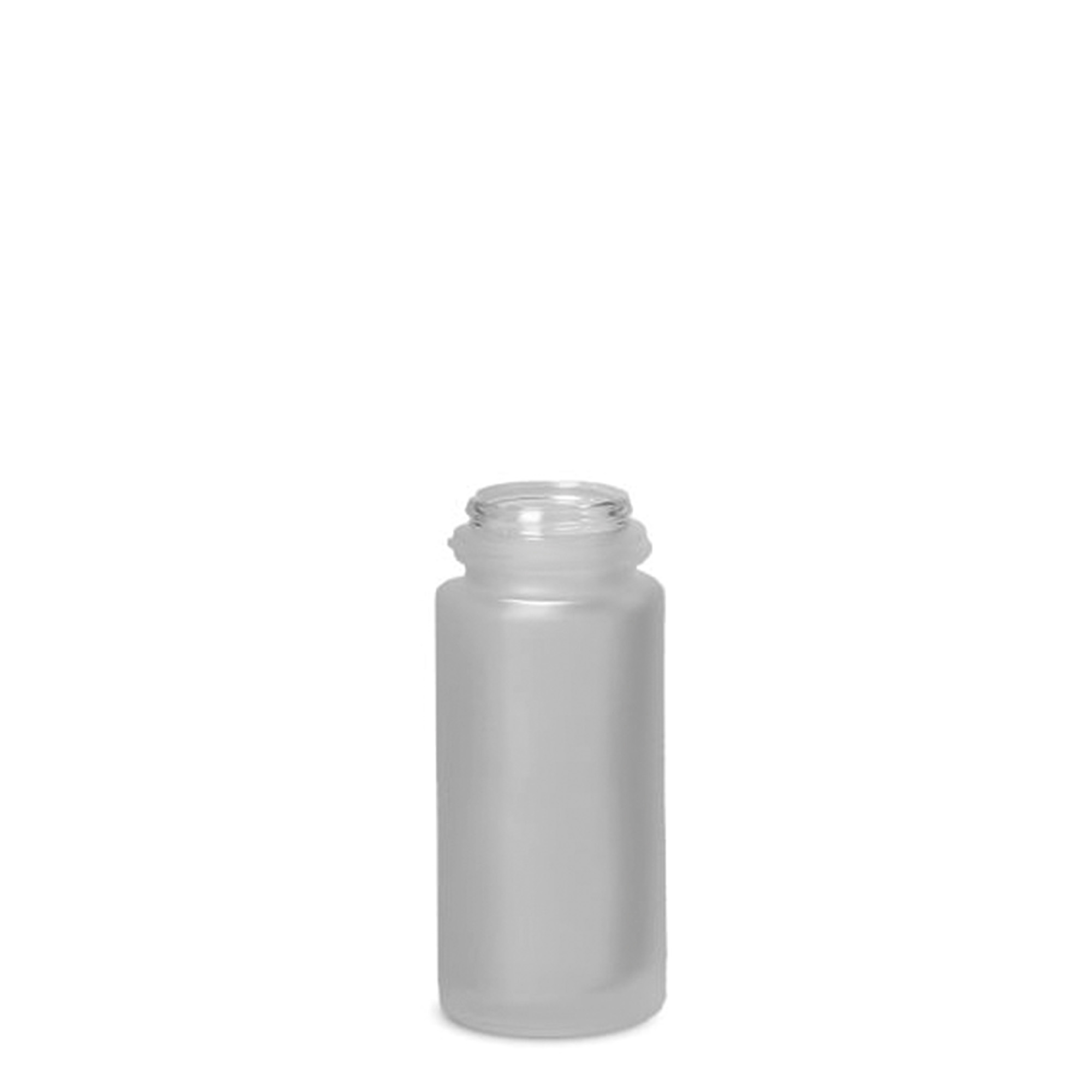 50 ml roll-on bottle, glass, frosted, opening: screw cap 50 ml roll-on bottle, glass, frosted, opening: screw cap