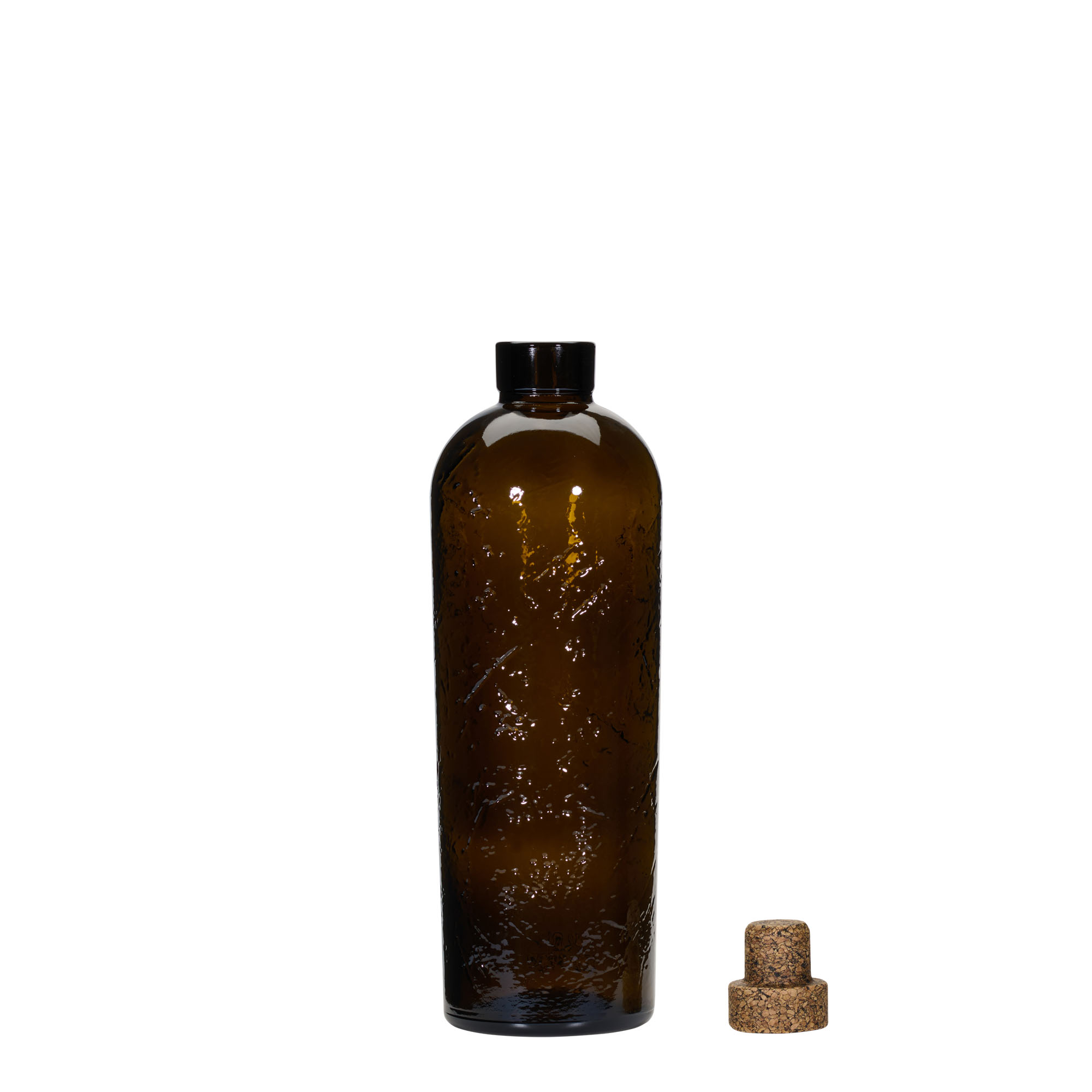 700 ml Wildly Crafted glass bottle 'Natural', brown, opening: cork