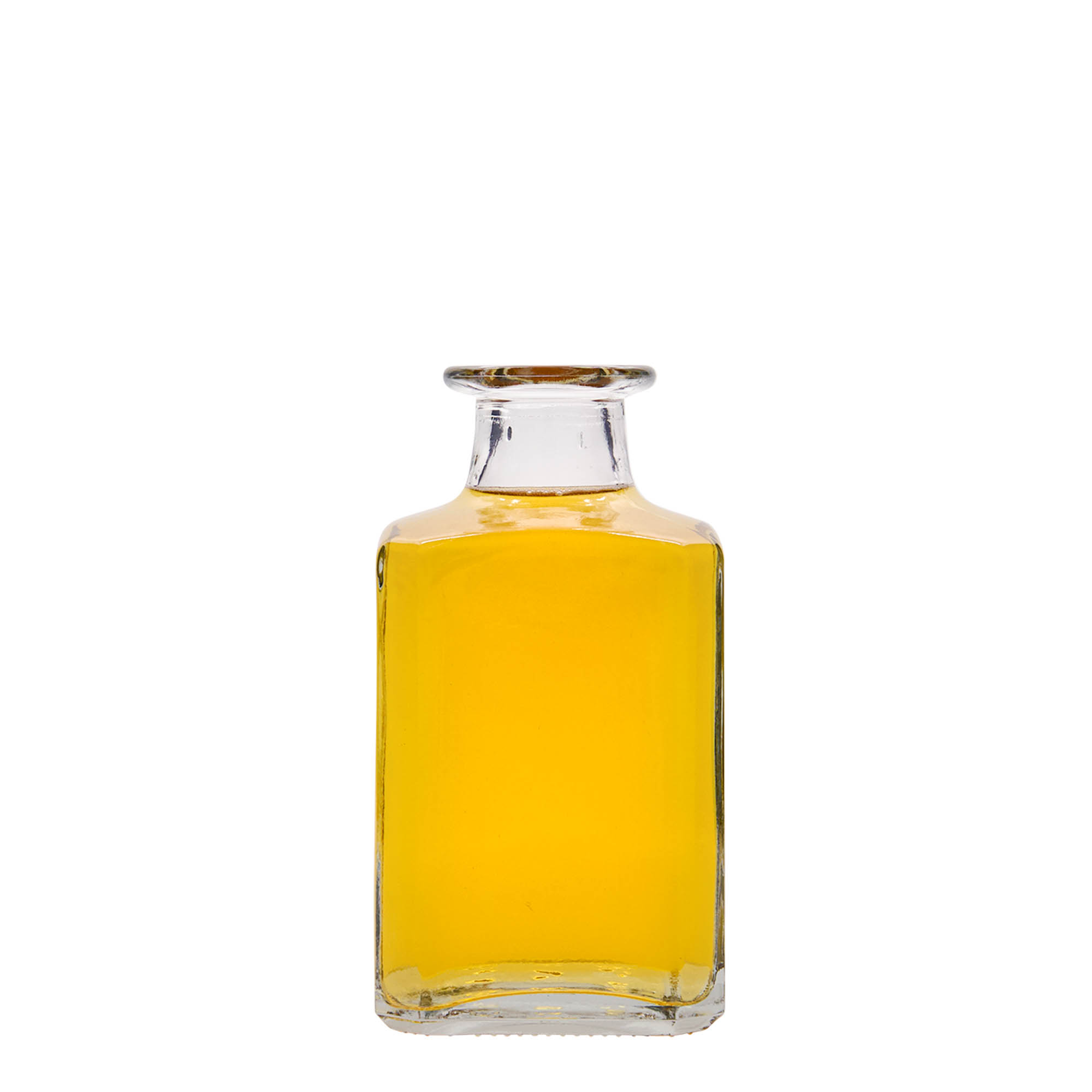 250 ml glass bottle ‘Torben’, square, opening: cork