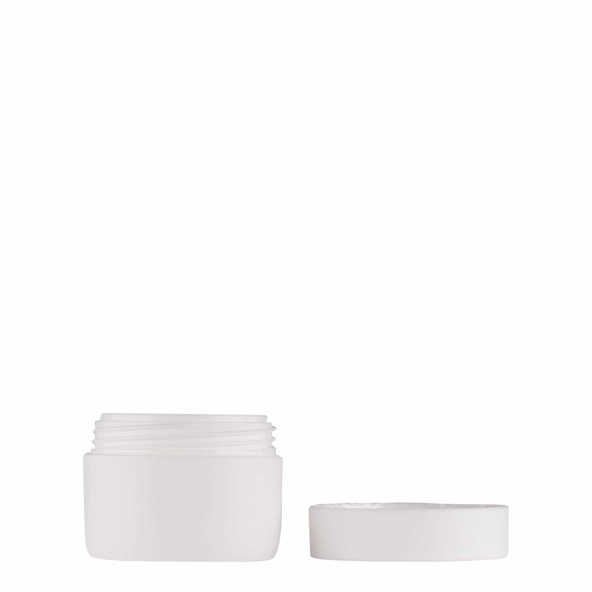 10 ml plastic jar 'Antonella', PP, white, opening: screw cap