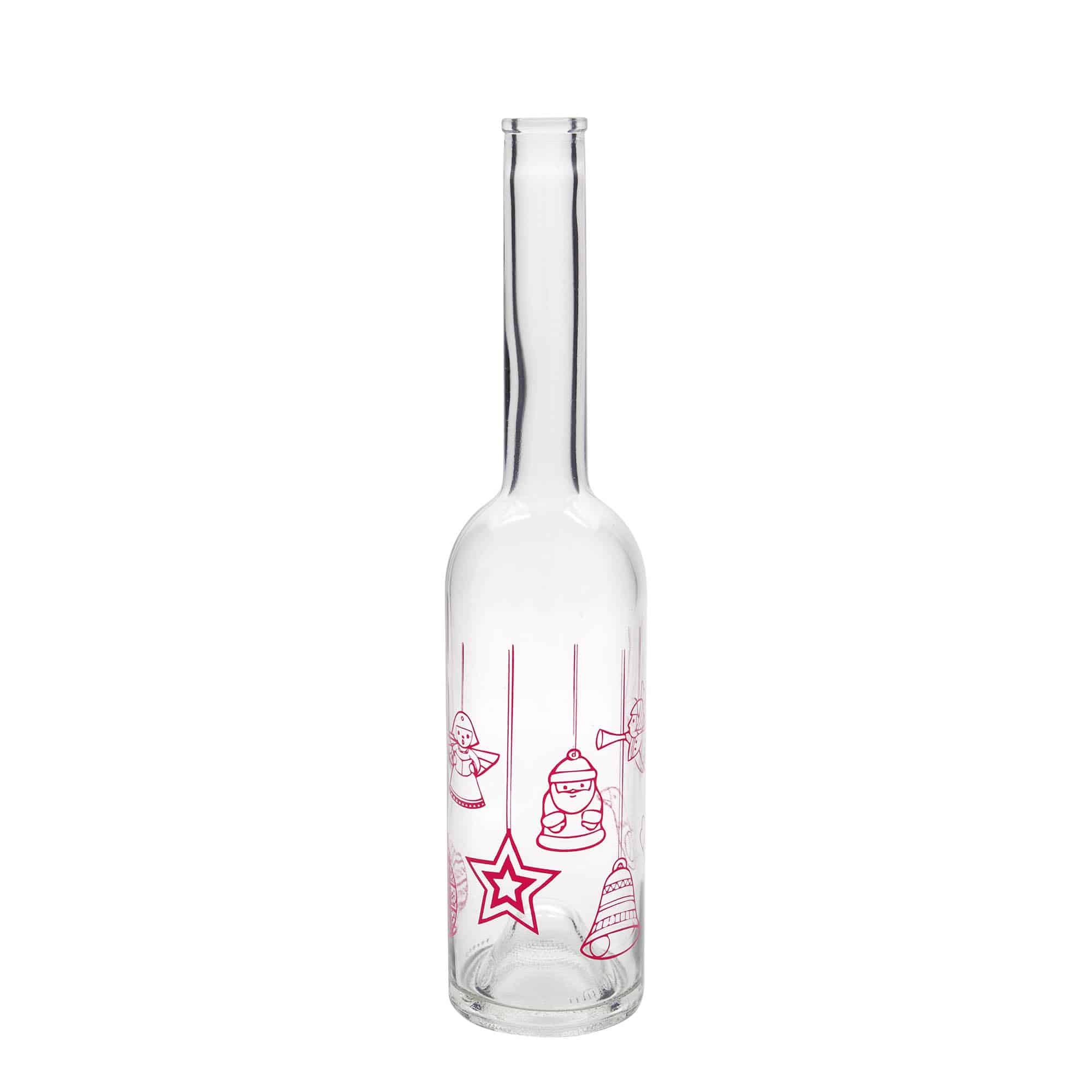 500 ml glass bottle ‘Opera’, design: stars, opening: cork