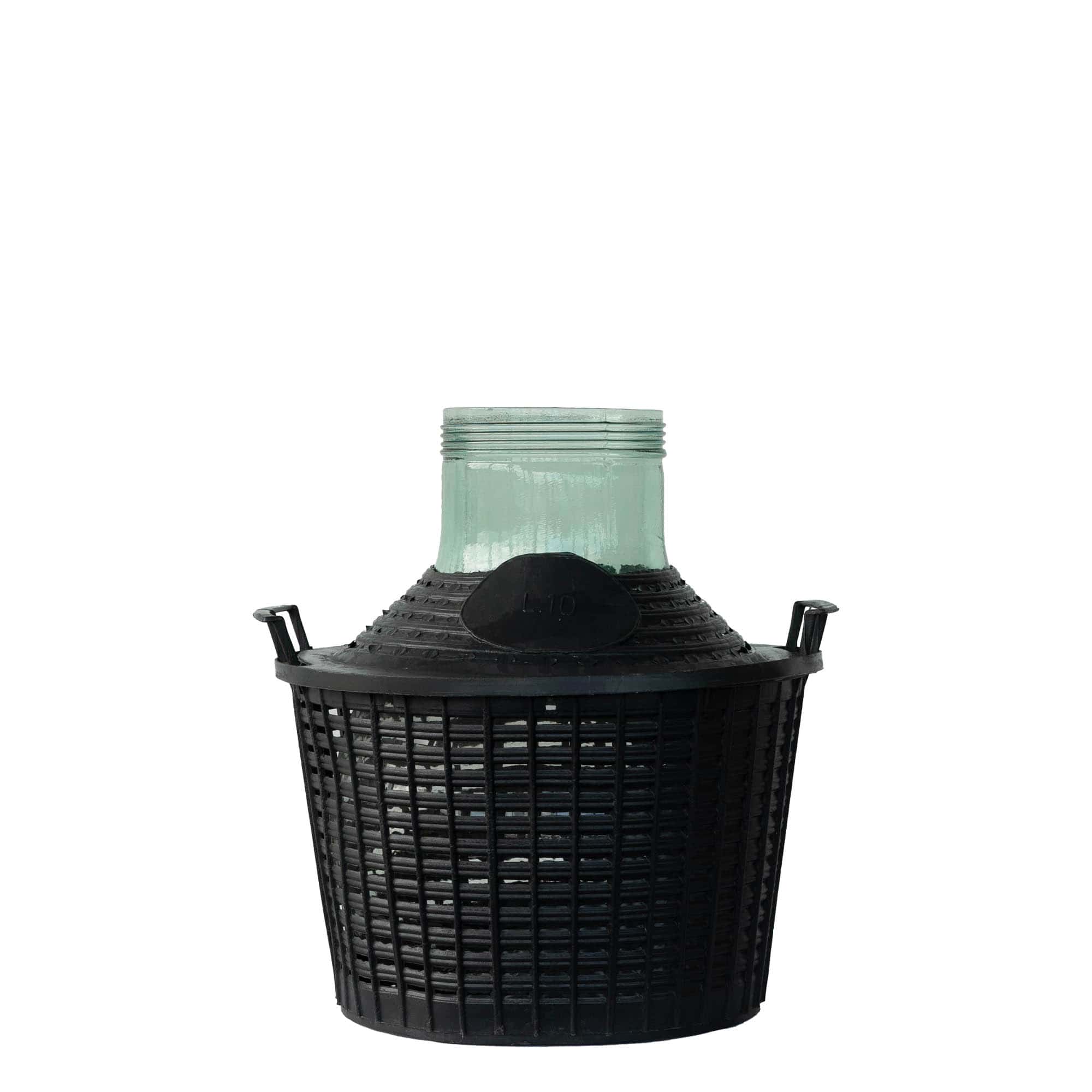 10 l wide-neck glass balloon bottle, opening: screw cap
