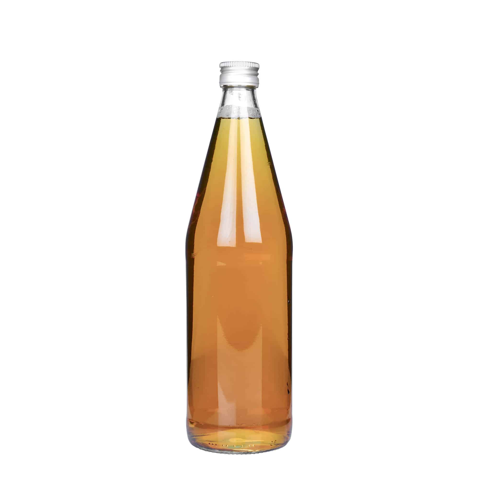 750 ml universal bottle carrot shape, glass, opening: PP 28