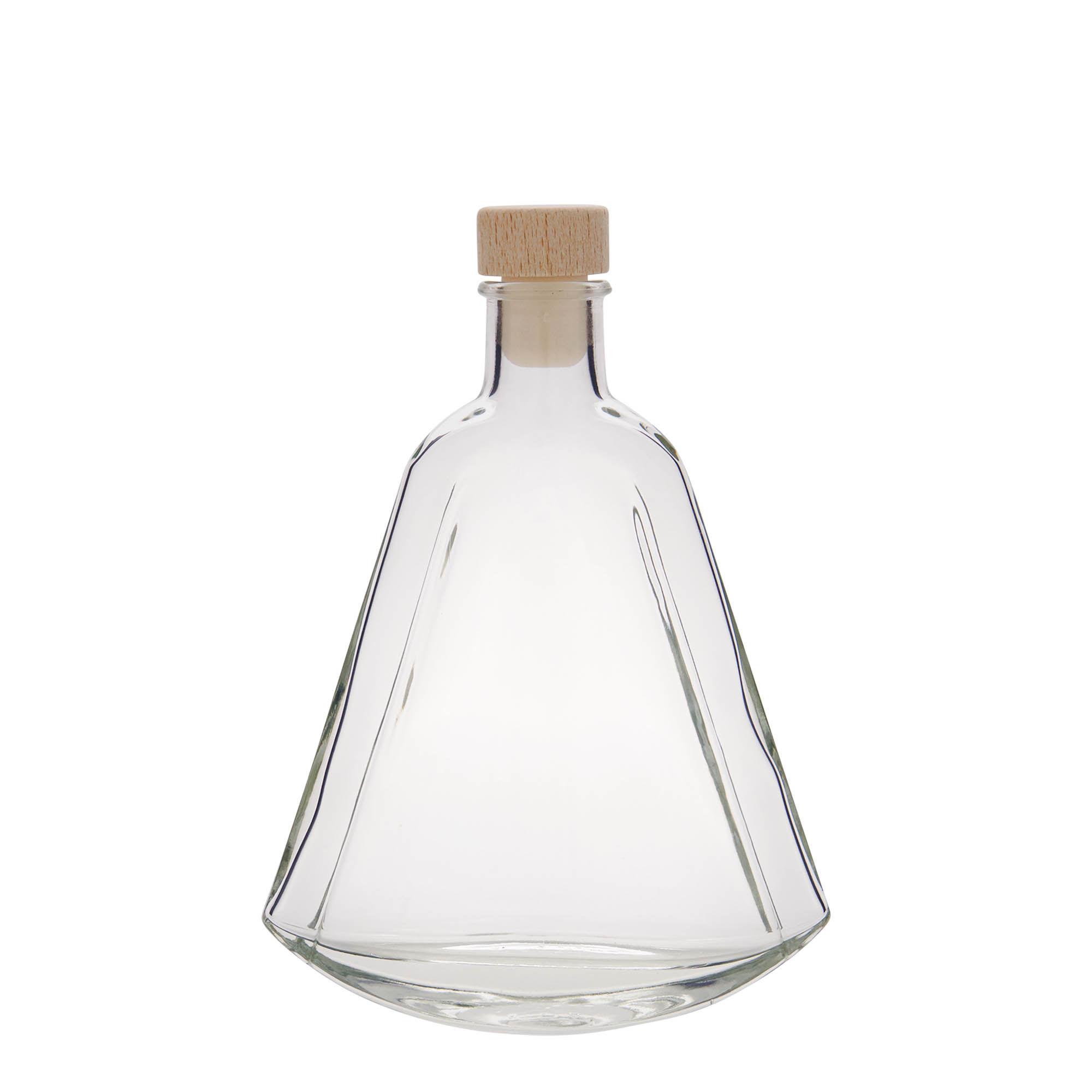 200 ml glass bottle 'Maurizio', oval, opening: cork 200 ml glass bottle 'Maurizio', oval, opening: cork