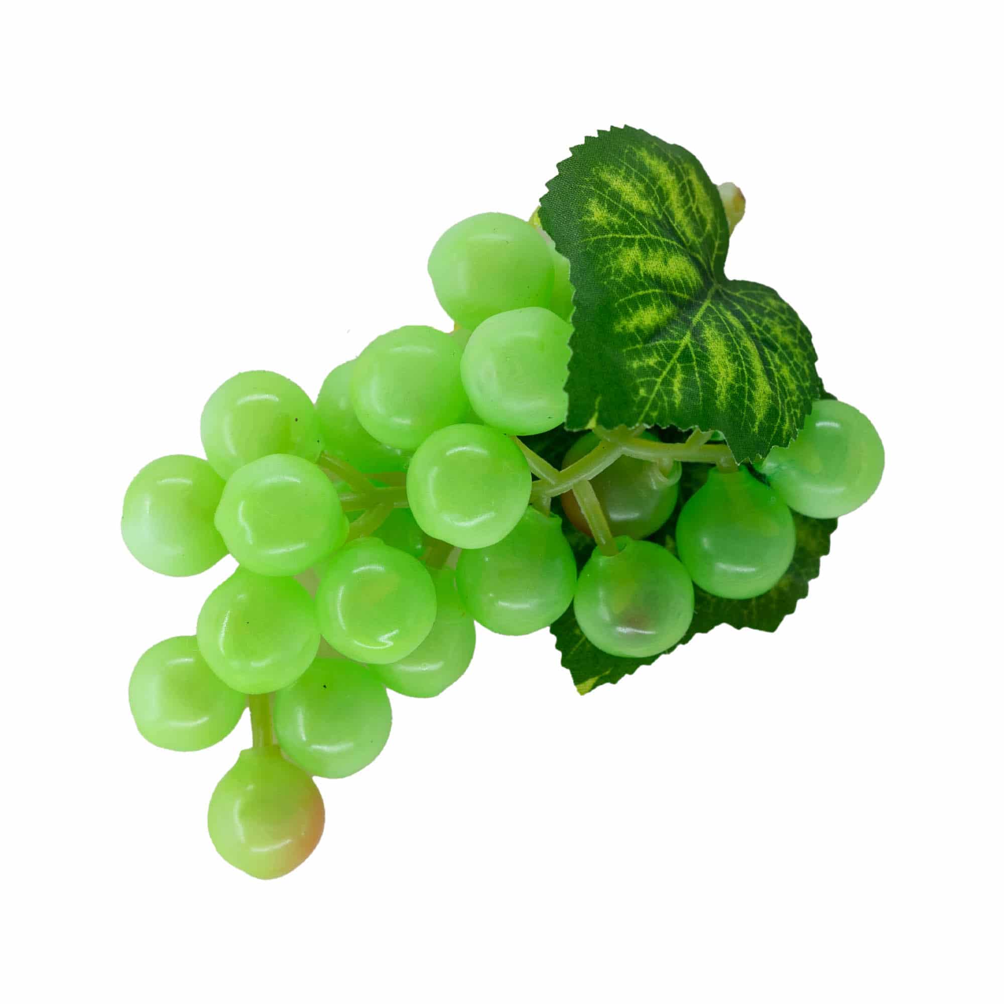 Plastic grapes, green