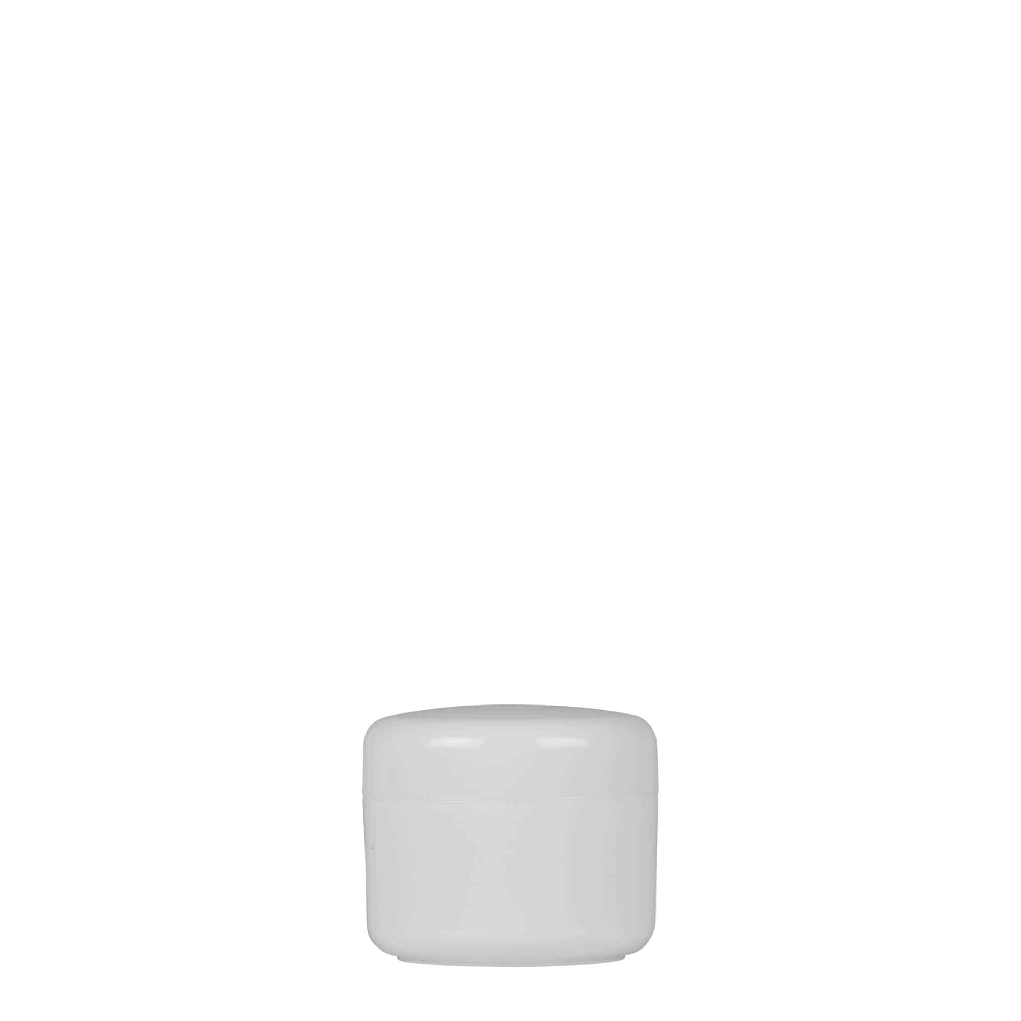 5 ml plastic container 'Bianca', PP, white, opening: screw cap