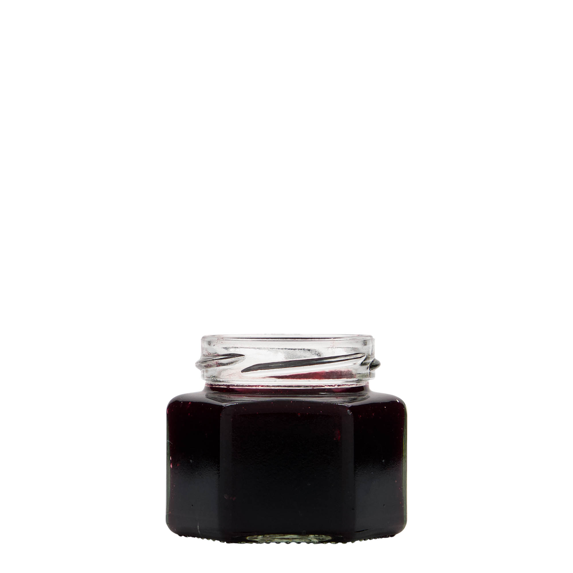 106 ml hexagonal glass, opening: twist-off (TO 53) 106 ml hexagonal glass, opening: twist-off (TO 53)