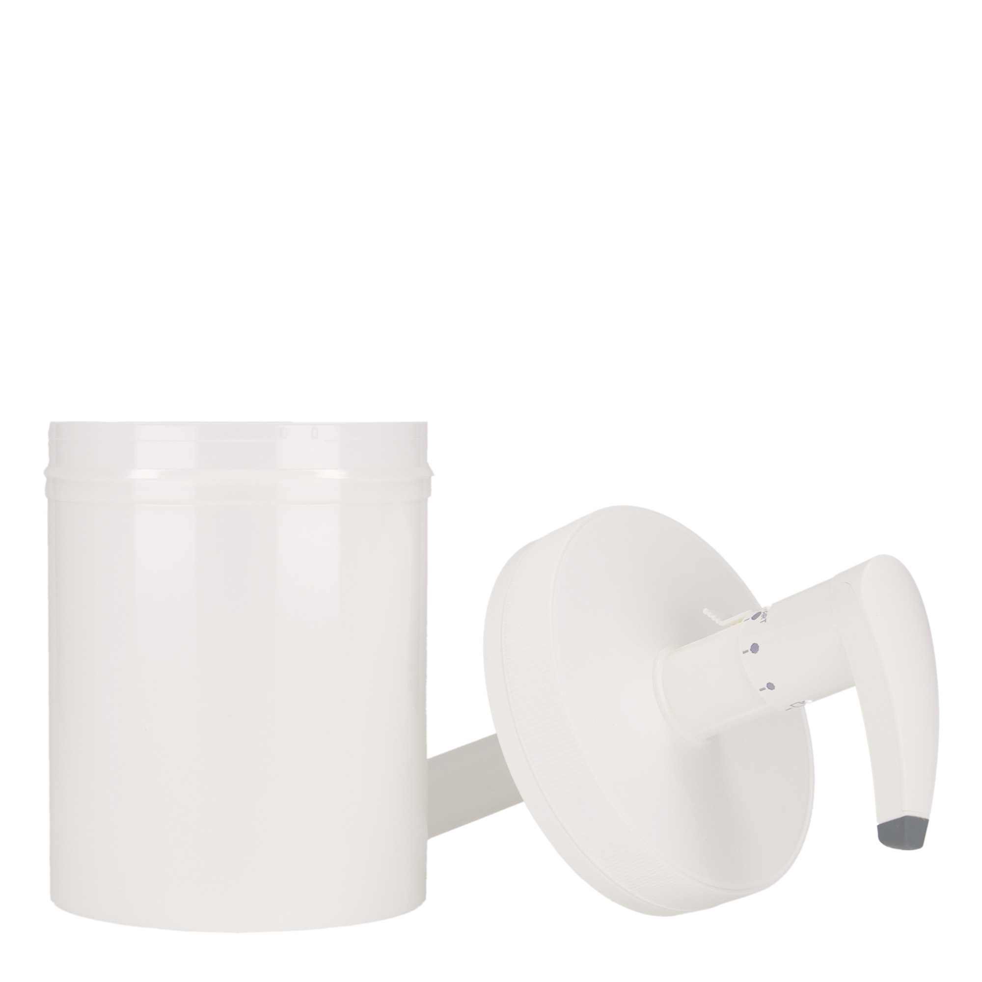 1,240 ml dispenser bottle ‘Securibox’, PP plastic, white, opening: screw cap
