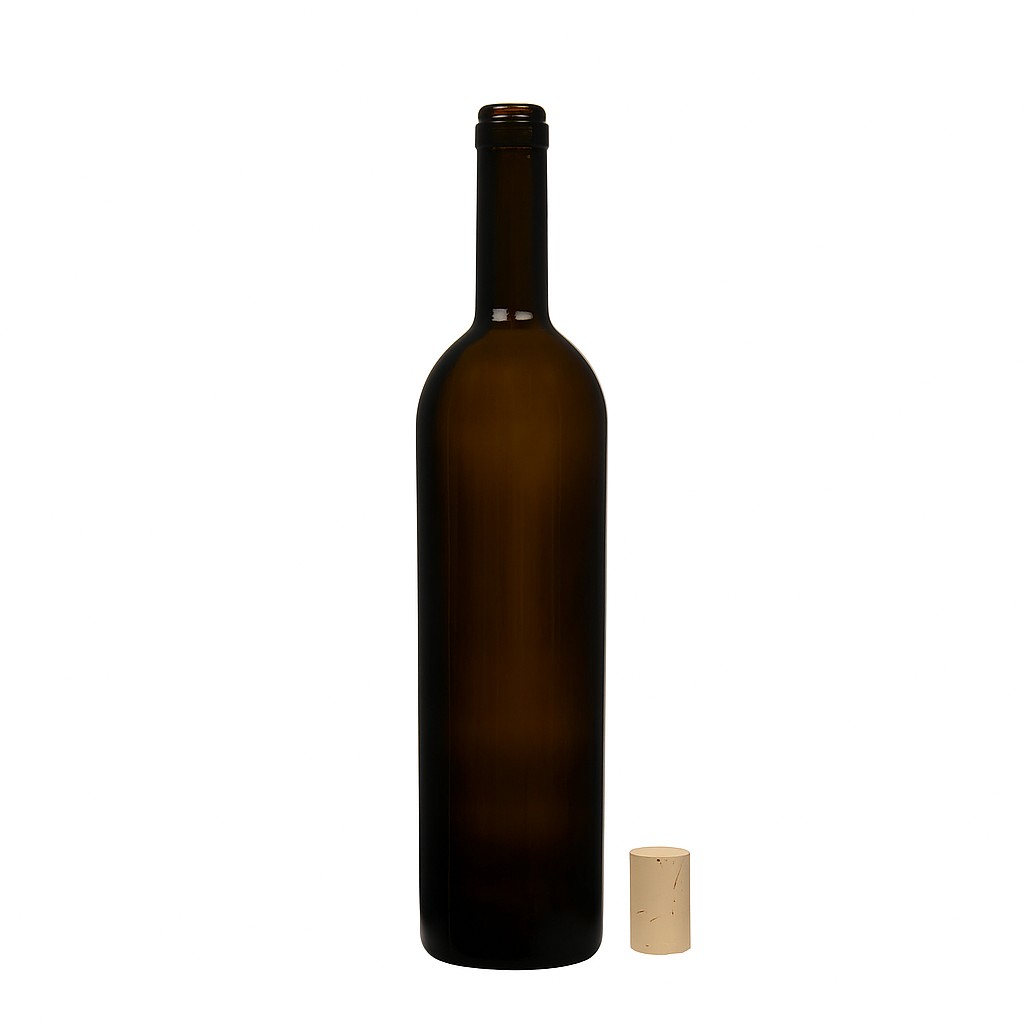 750 ml wine bottle 'Liberty', antique green, mouth: cork 750 ml wine bottle 'Liberty', antique green, mouth: cork