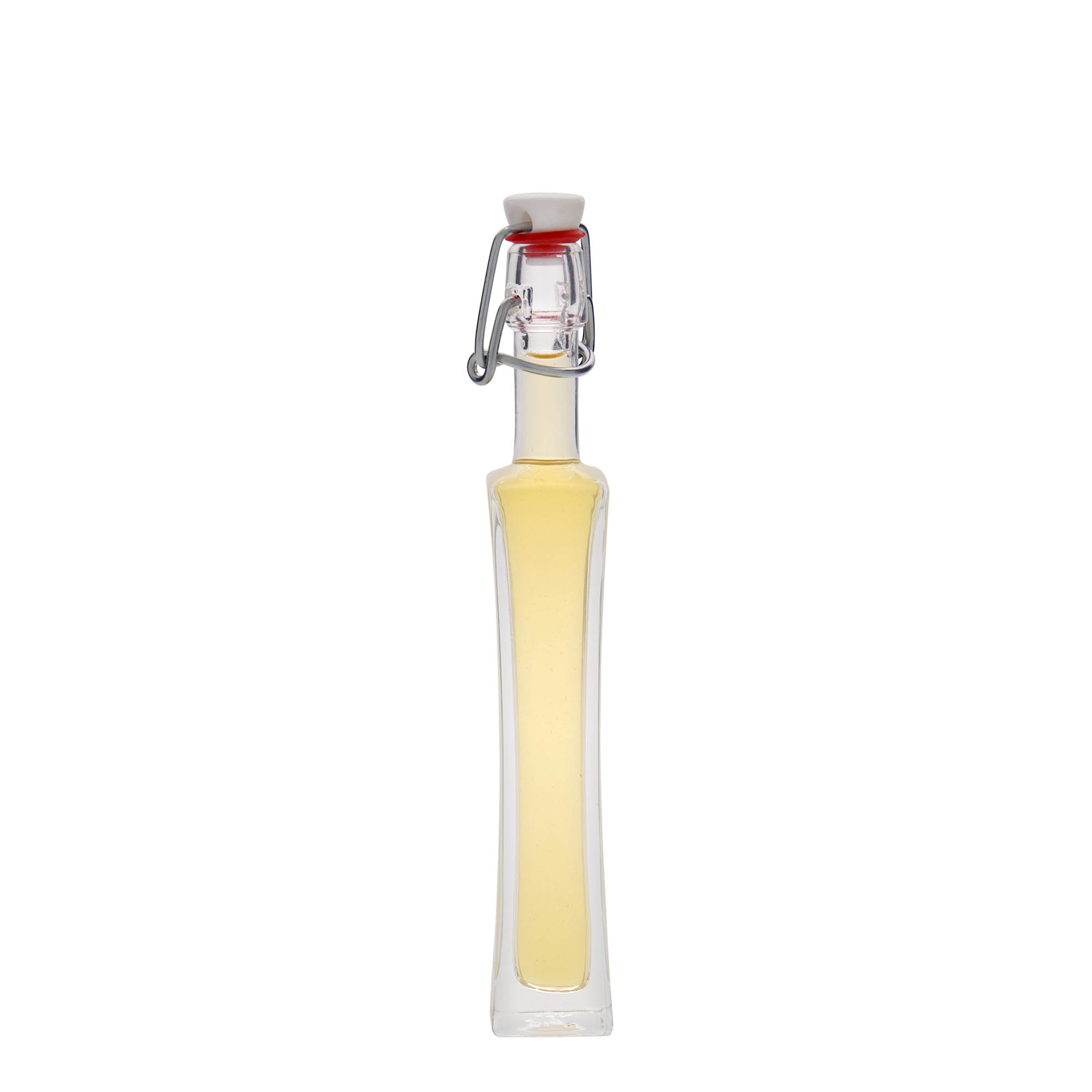40 ml glass bottle ‘Koko’, square, opening: swing top closure