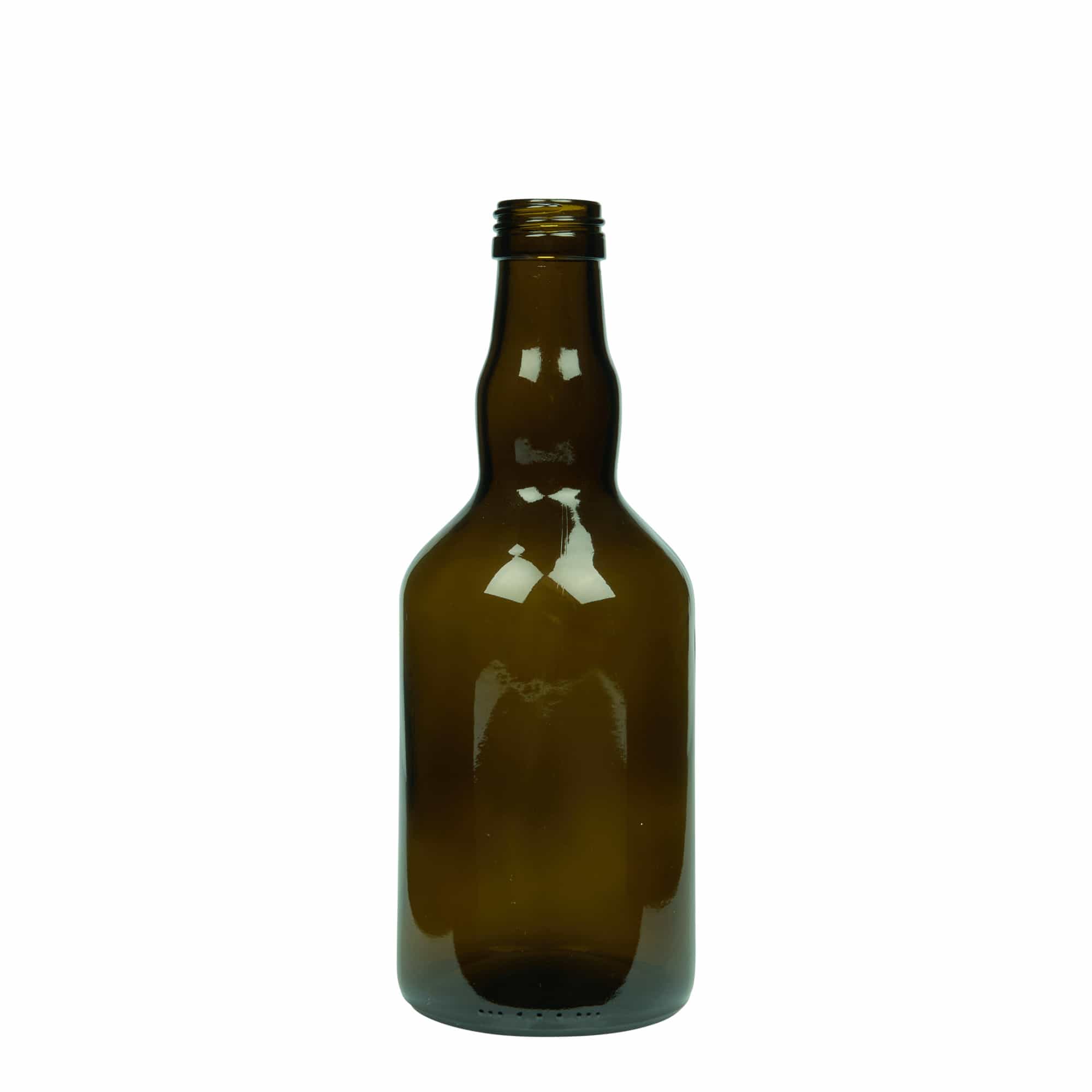 500 ml glass bottle ‘Olona’, antique green, opening: PP 31.5