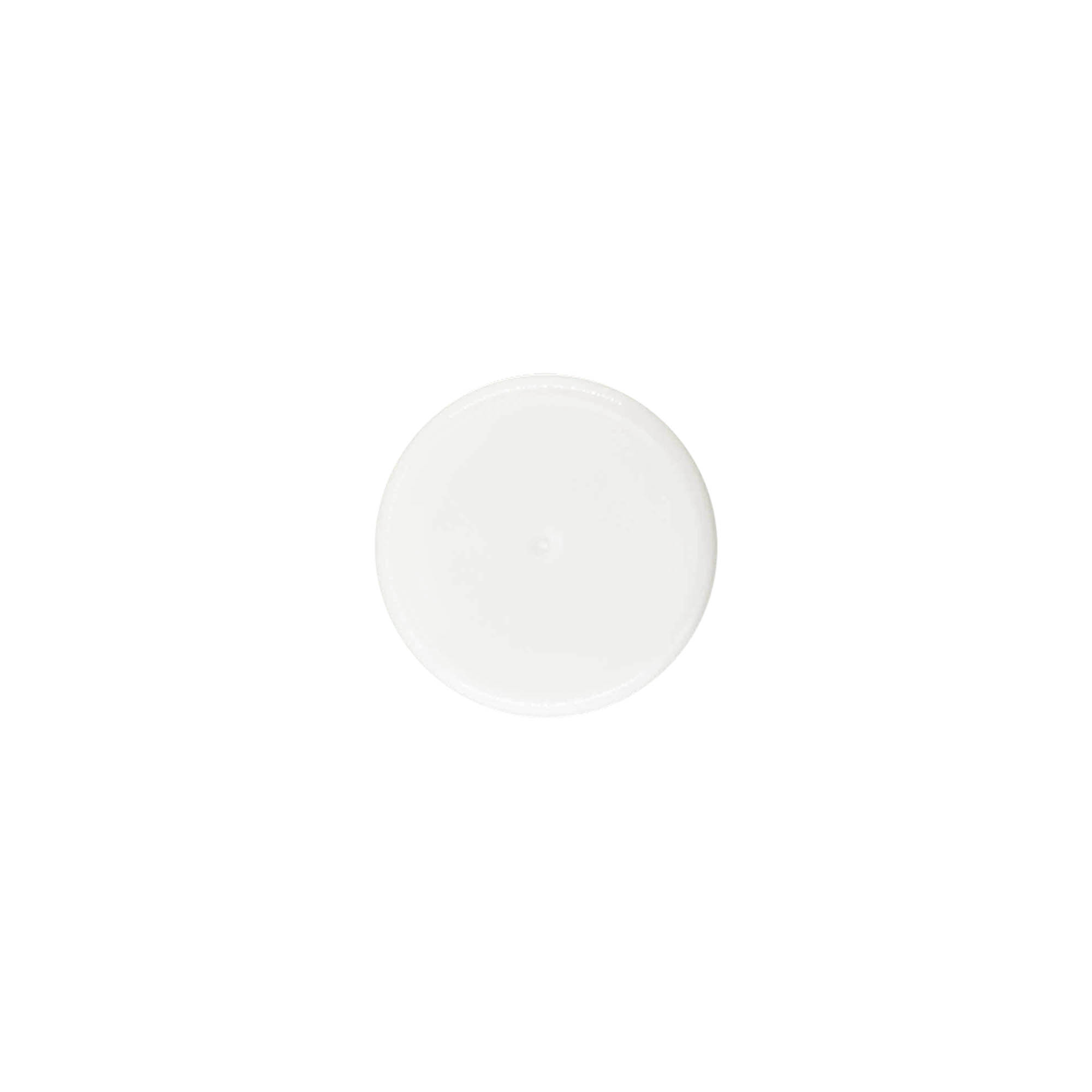 Screw cap, PP plastic, white, for opening: 24/410
