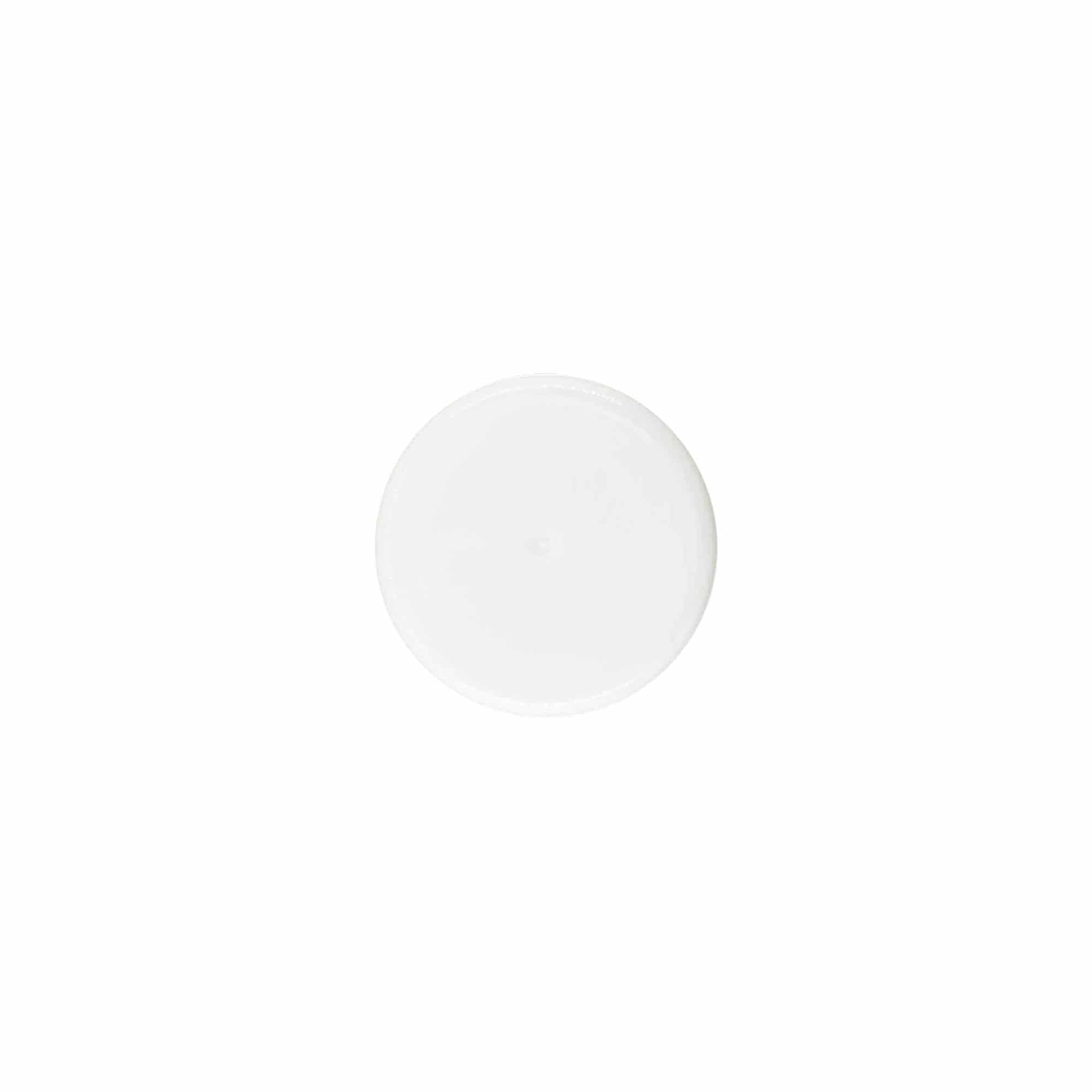Screw cap, PP plastic, white, for opening: 24/410