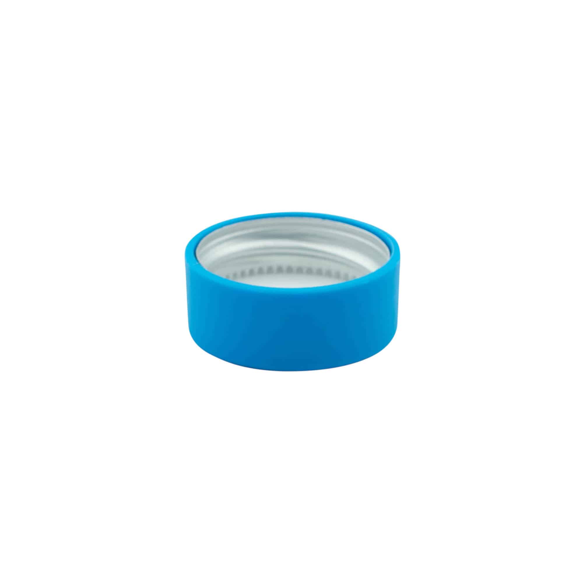Screw cap, ABS plastic, water blue, for opening: GPI 28/400 Screw cap, ABS plastic, water blue, for opening: GPI 28/400