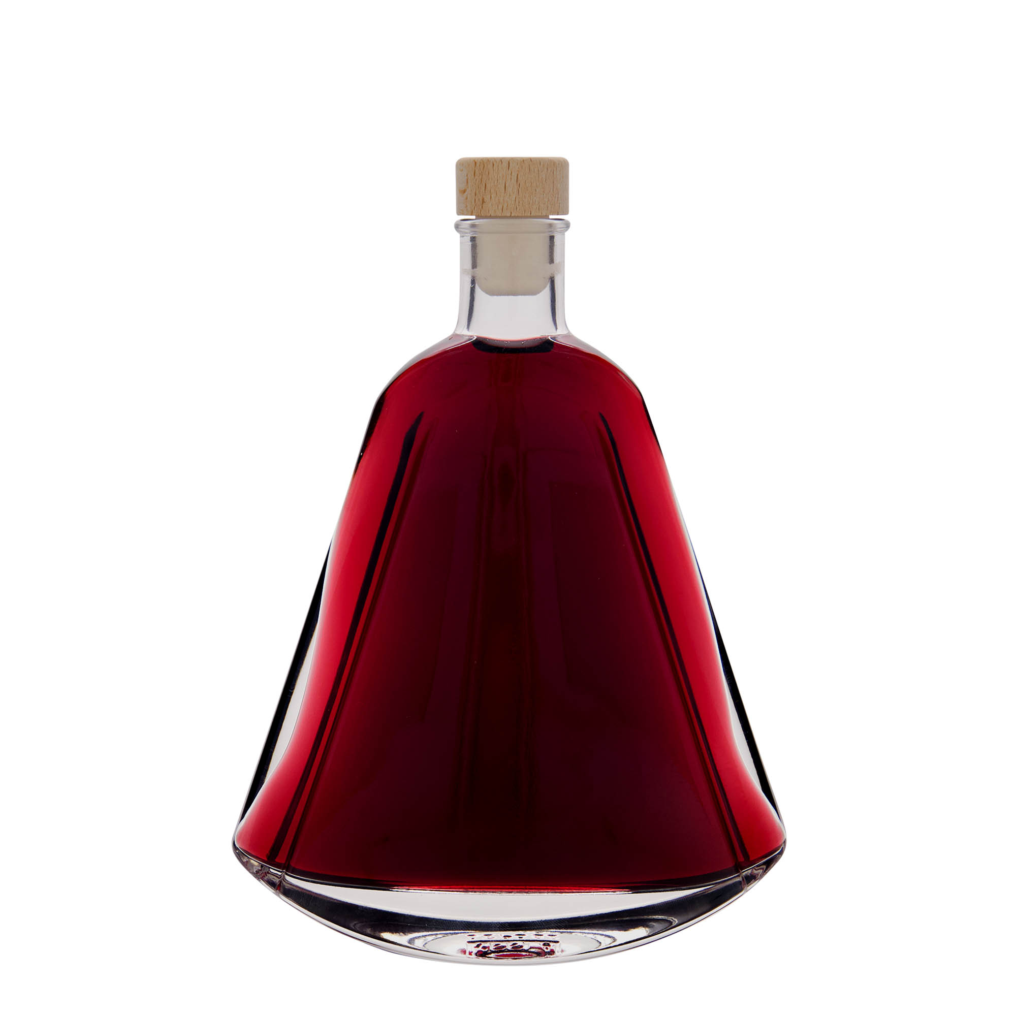 350 ml glass bottle ‘Maurizio’, oval, opening: cork