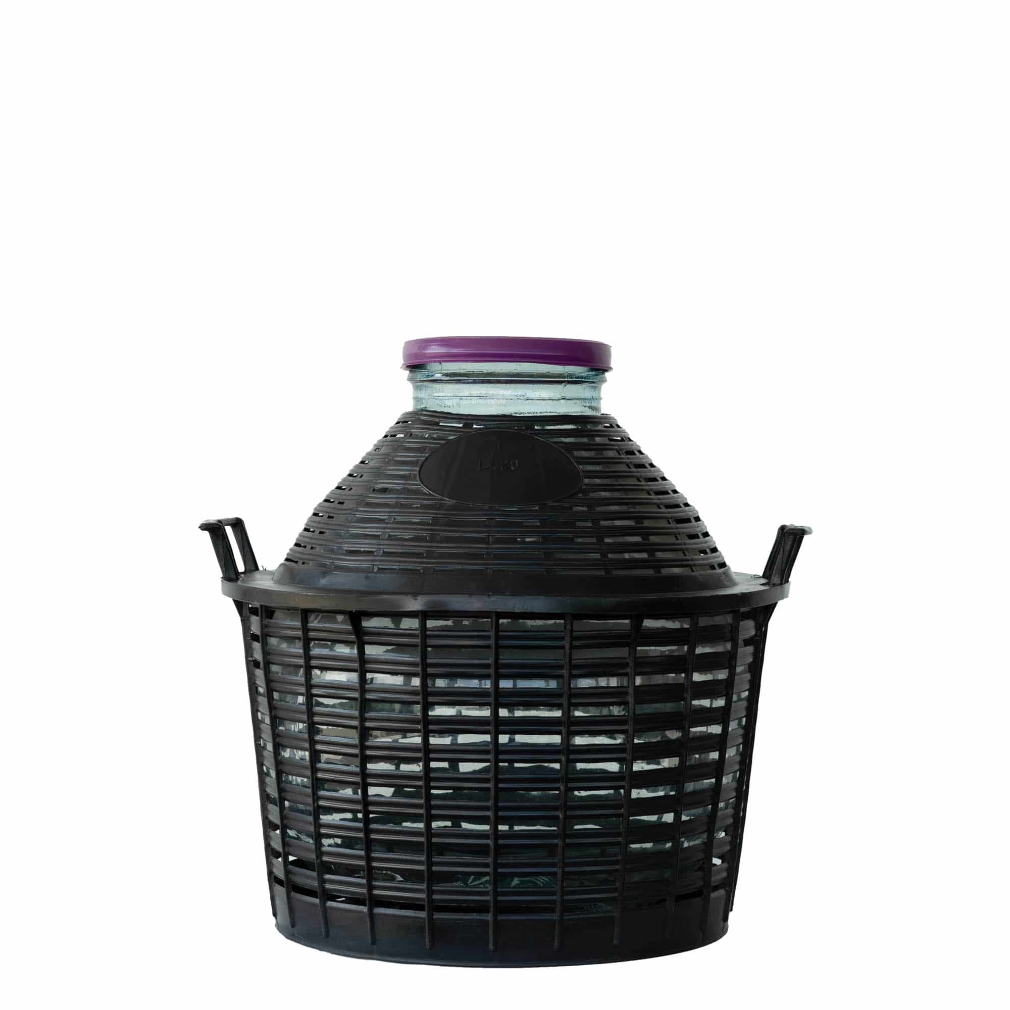 20 l Wide-neck glass bottle, opening: screw cap