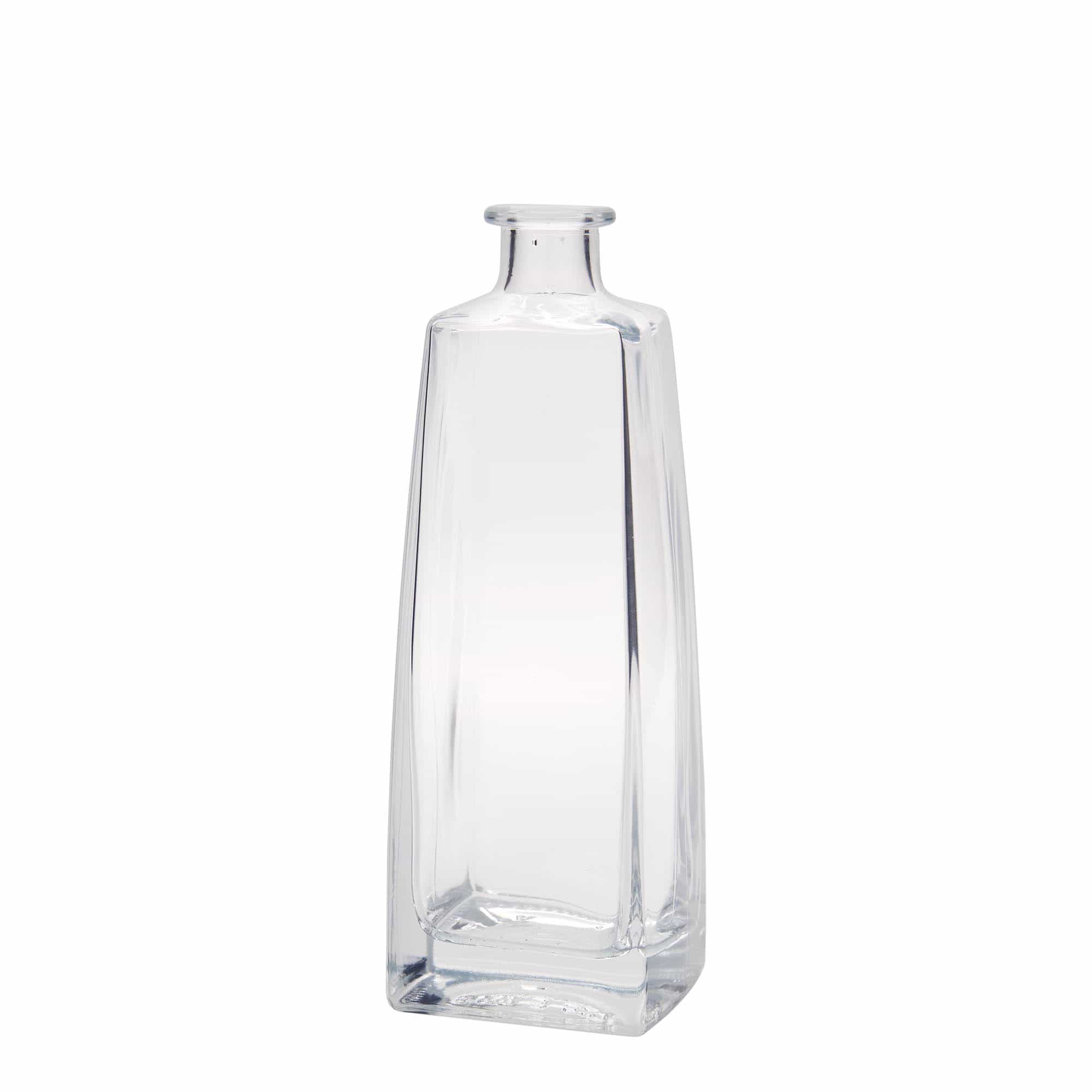 500 ml glass bottle 'Timmy', rectangular, opening: cork