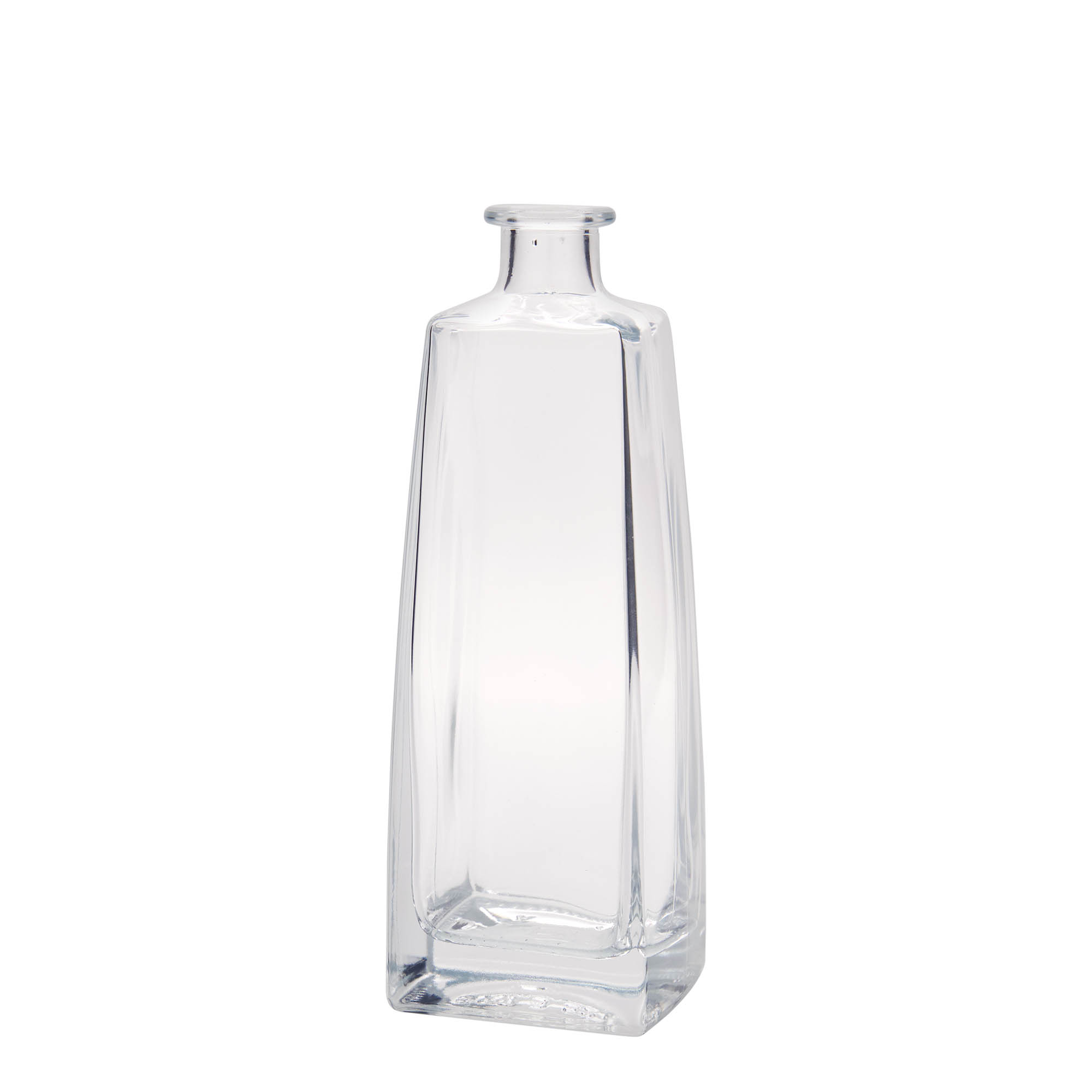 500 ml glass bottle ‘Timmy’, rectangular, opening: cork