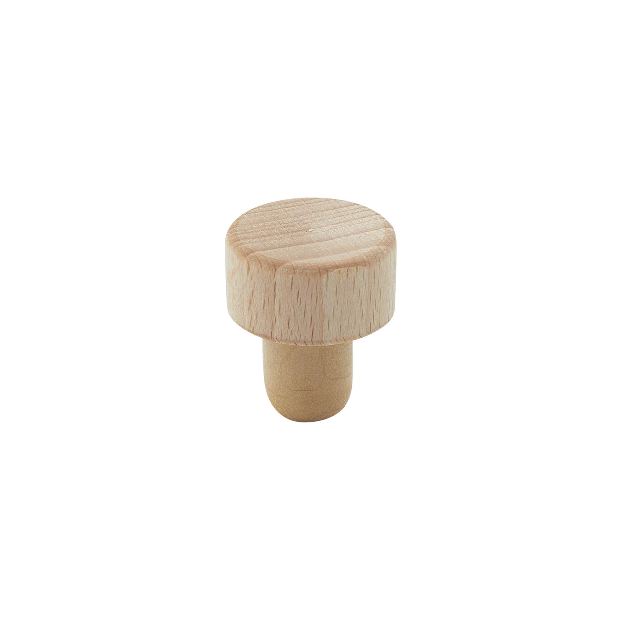 Handle corks 16 mm, wood/plastic, for opening: cork