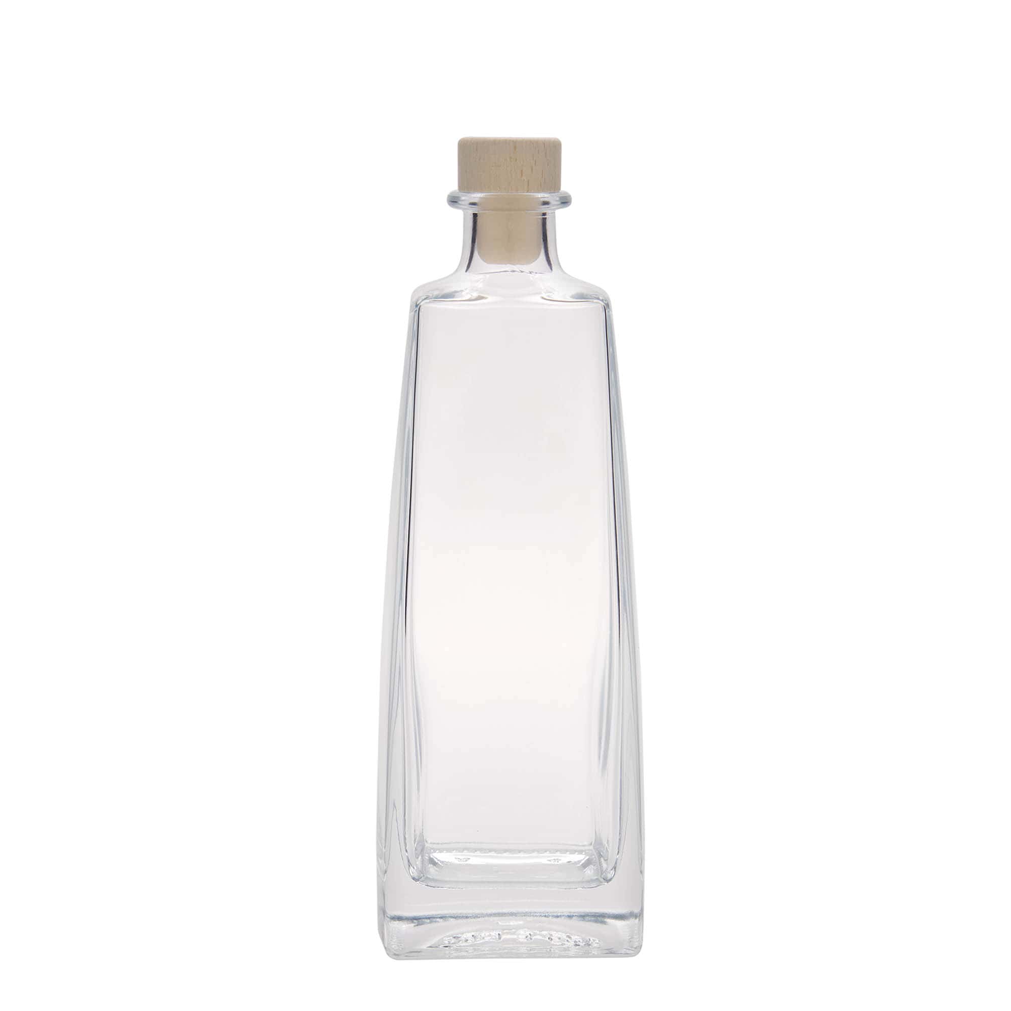 500 ml glass bottle 'Timmy', rectangular, opening: cork