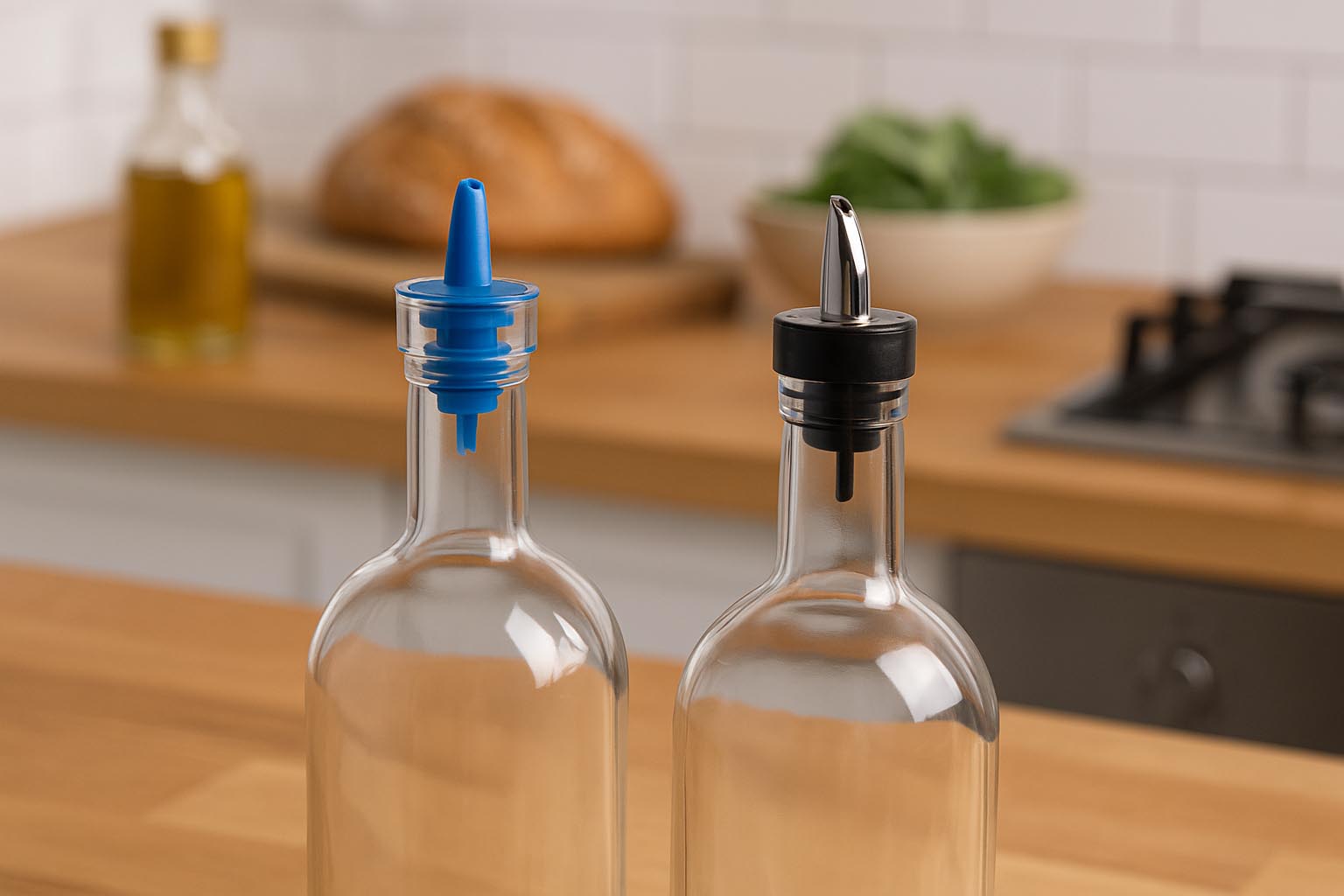 Jet pour spout, PE plastic, blue