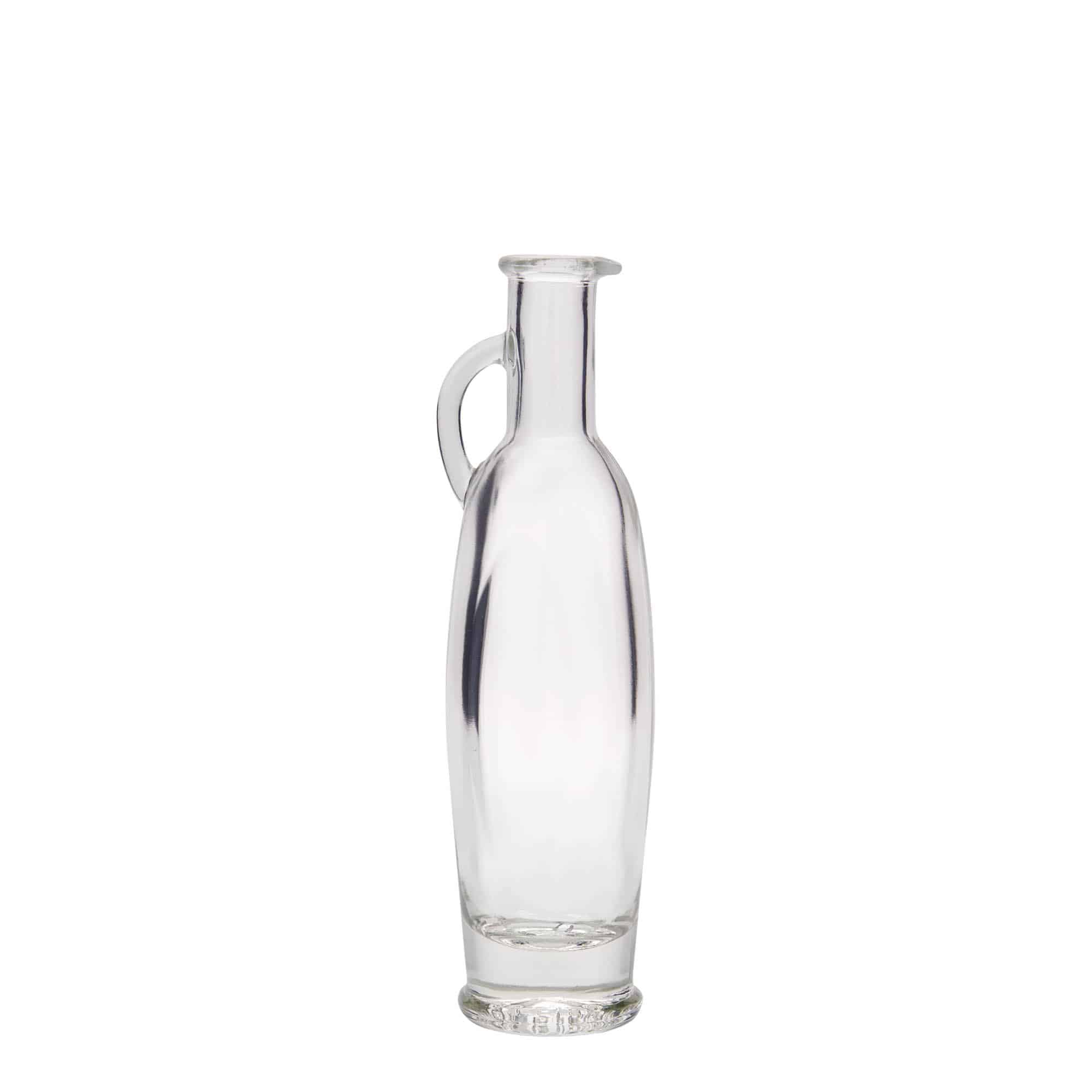 100 ml glass bottle 'Eleganta', oval, opening: cork