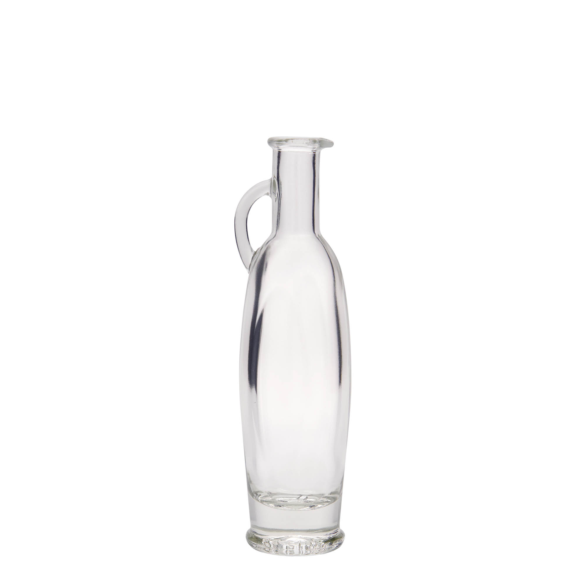 100 ml glass bottle 'Eleganta', oval, opening: cork