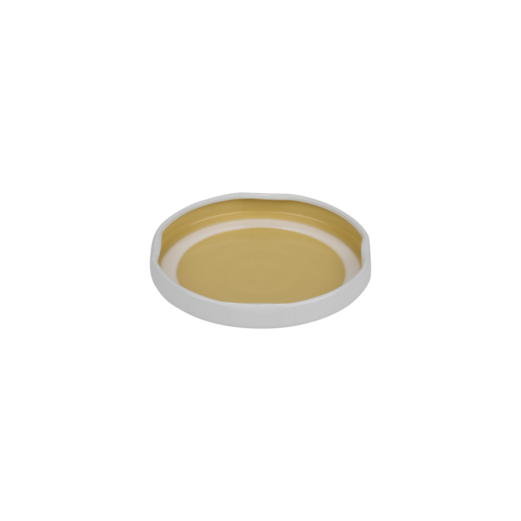 Twist-off lid, tinplate, white, for opening: TO 63 Twist-off lid, tinplate, white, for opening: TO 63