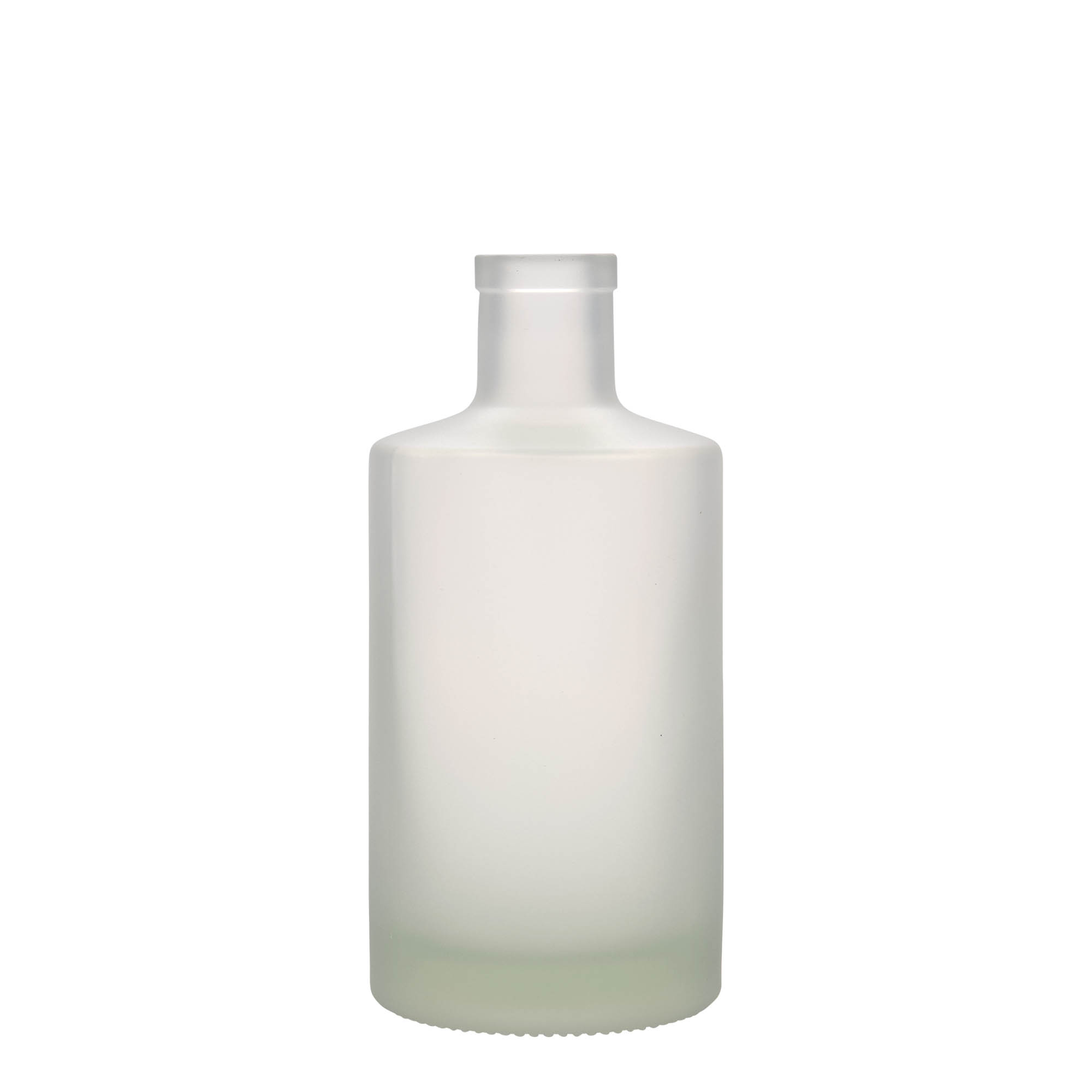 500 ml glass bottle 'Caroline', frosted, neck: cork