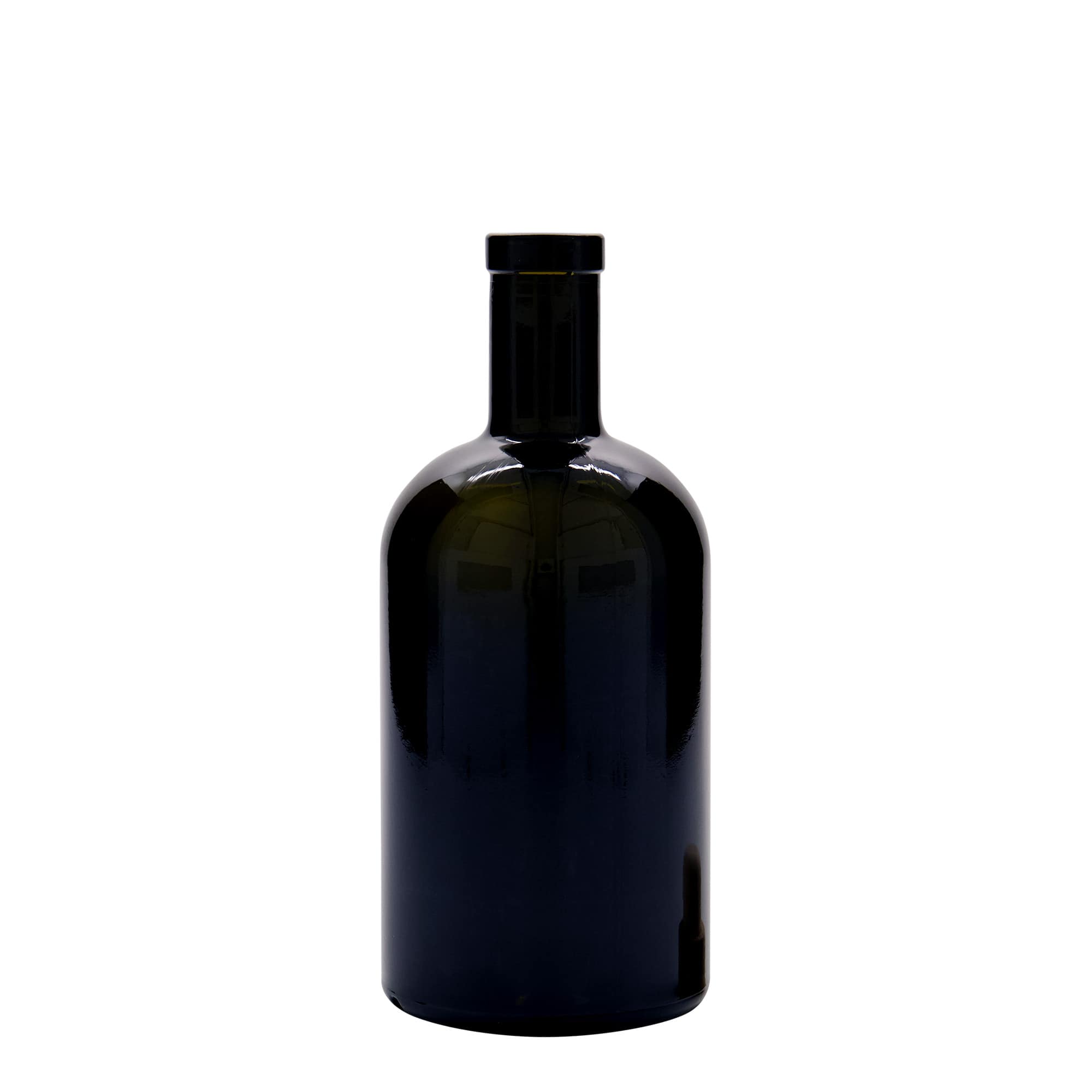 500 ml glass bottle 'Farmacia', antique green, opening: cork
