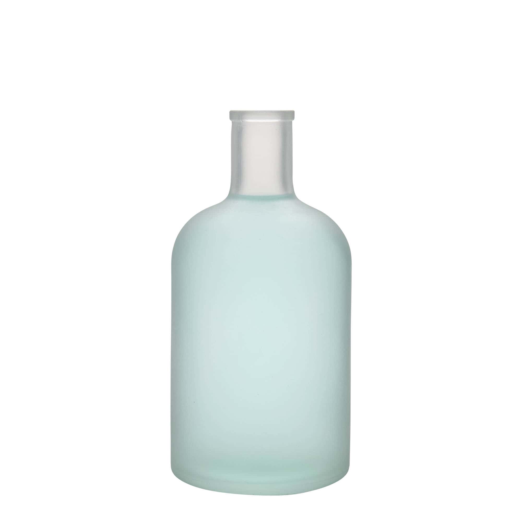 700 ml glass bottle ‘Gerardino’, frosted, opening: cork