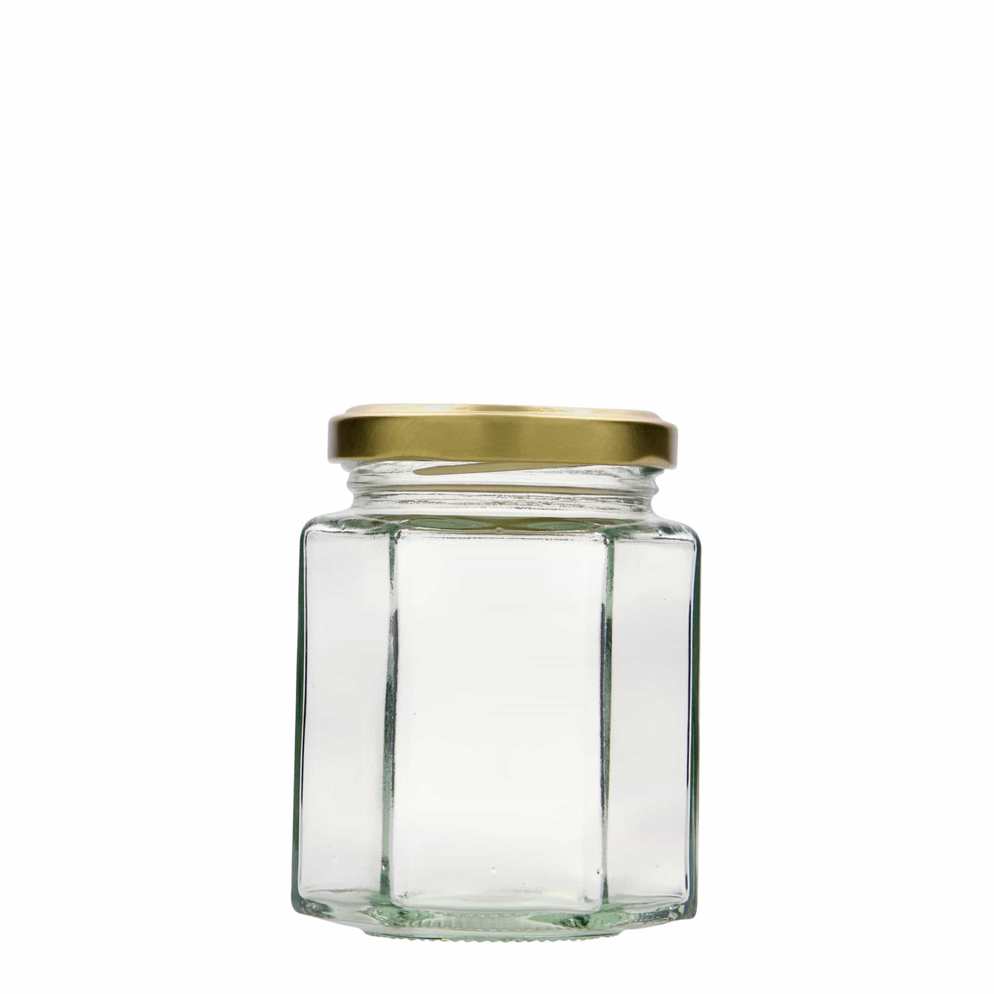 196 ml hexagonal glass, opening: twist-off (TO 58)