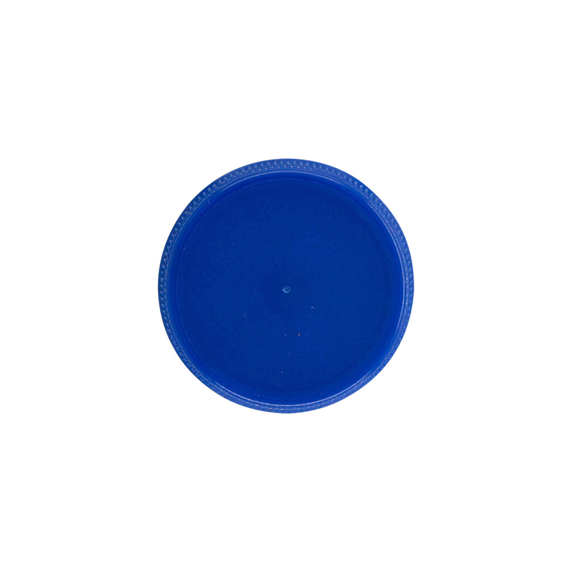 Screw cap two-start thread, PE plastic, blue, for opening: PET 38 mm