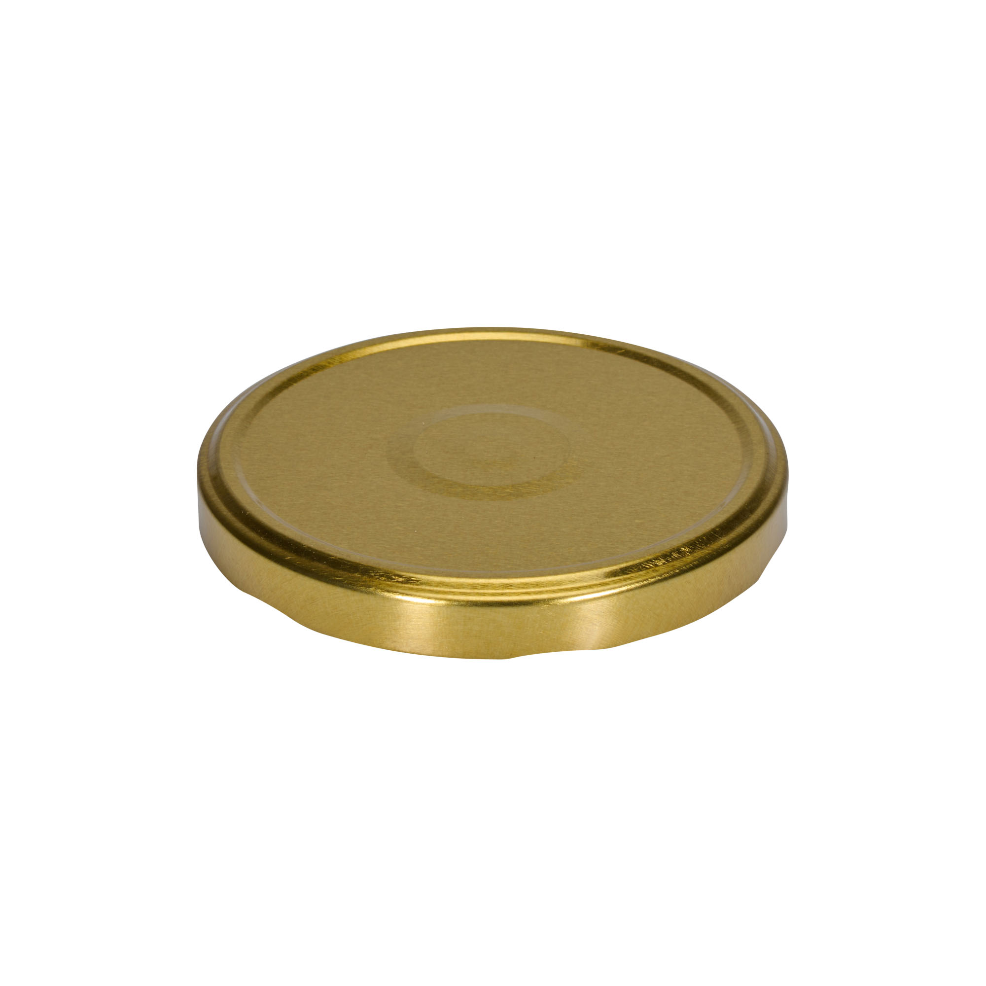 Twist-off lid, tinplate, gold, for opening: TO 100