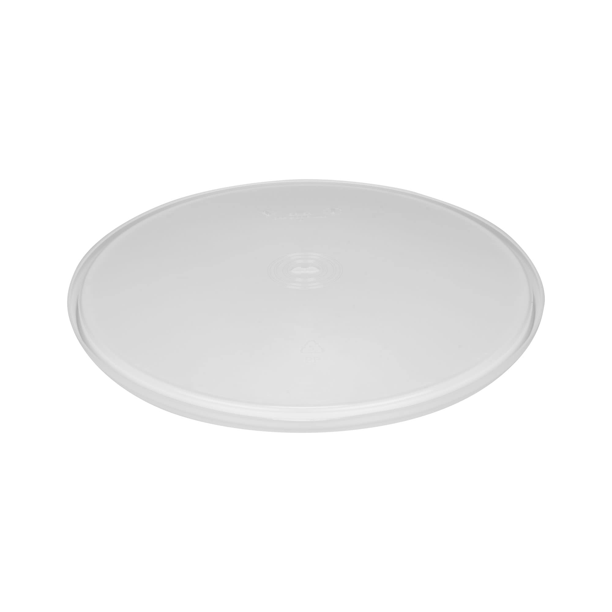 Lid for 20 l bucket, white PP plastic