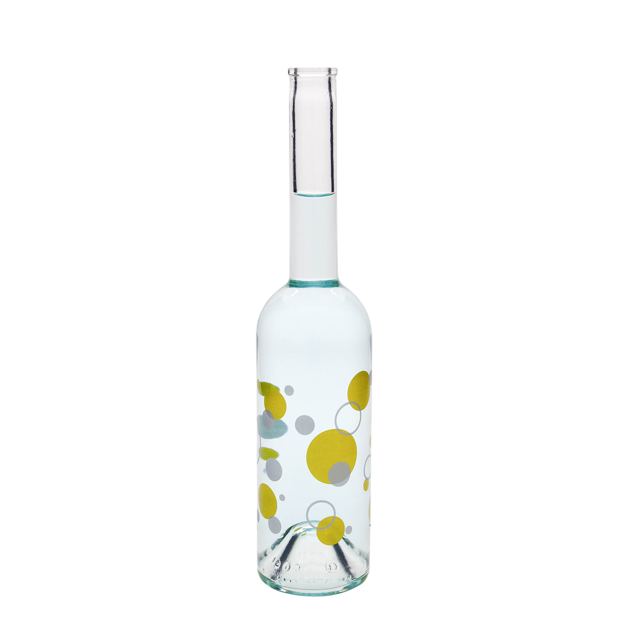 500 ml glass bottle ‘Opera’, design: dots, opening: cork