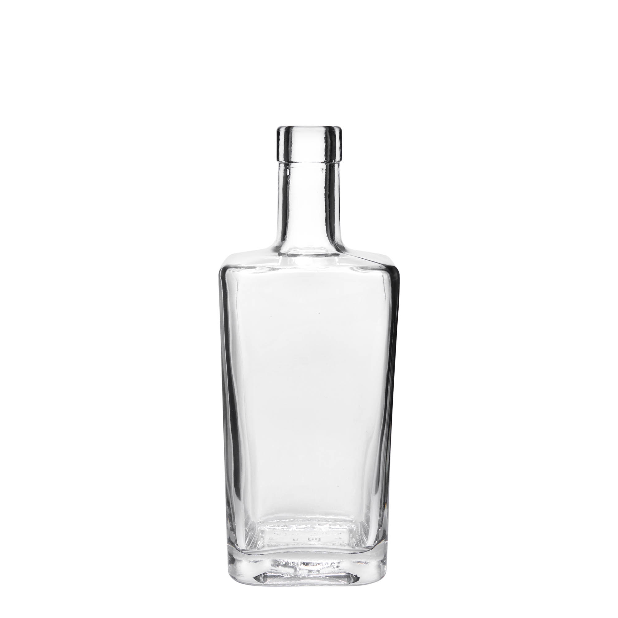 500 ml glass bottle ‘Noel’, square, opening: cork