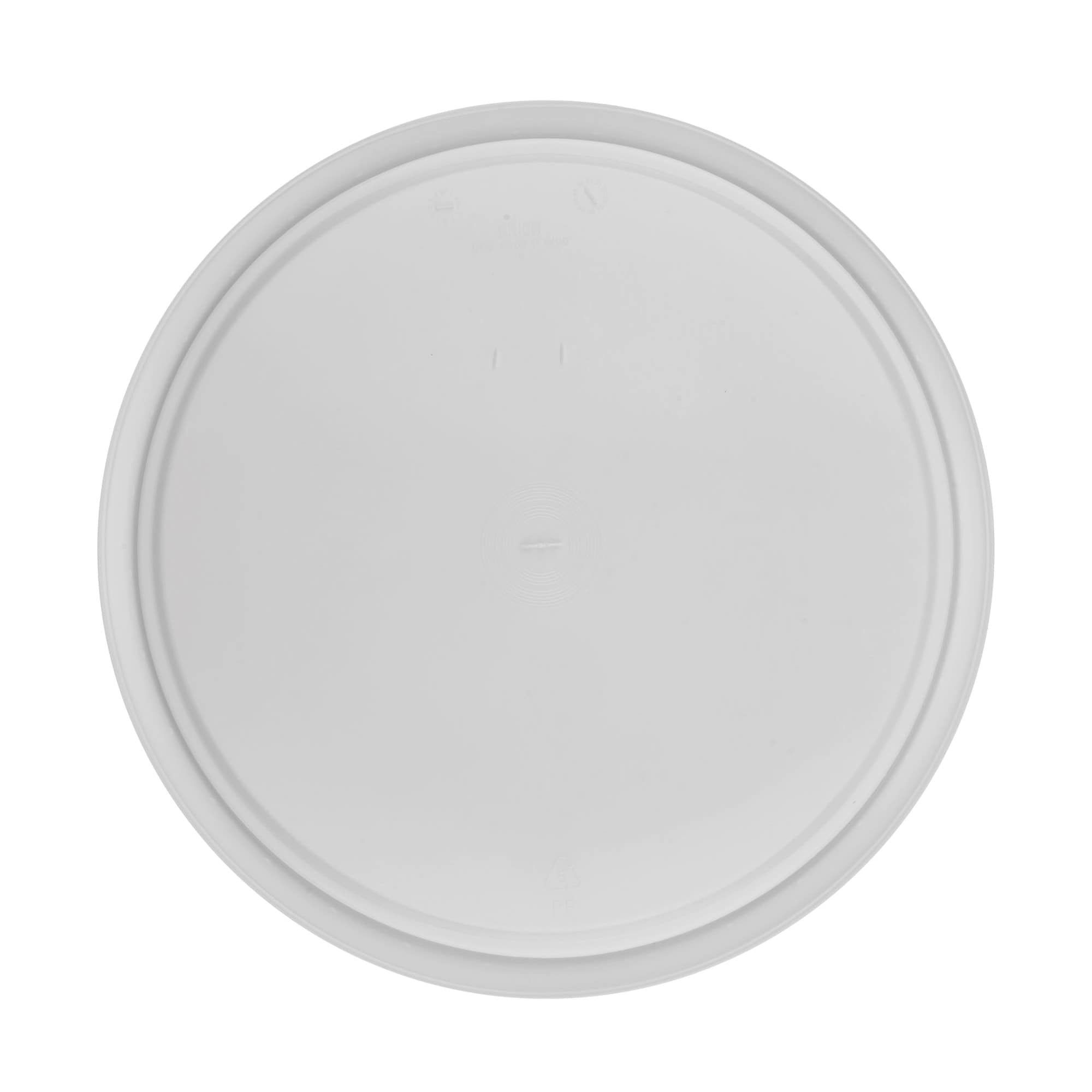Lid for 30 l bucket, PP plastic, white