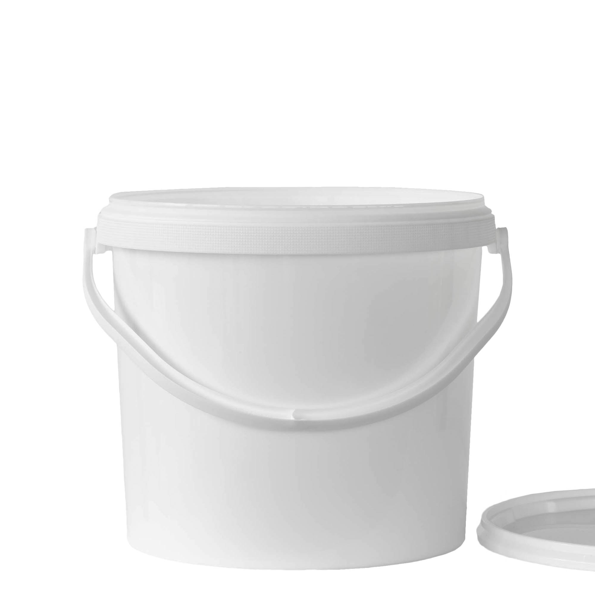 12.5 l bucket, PP plastic, white