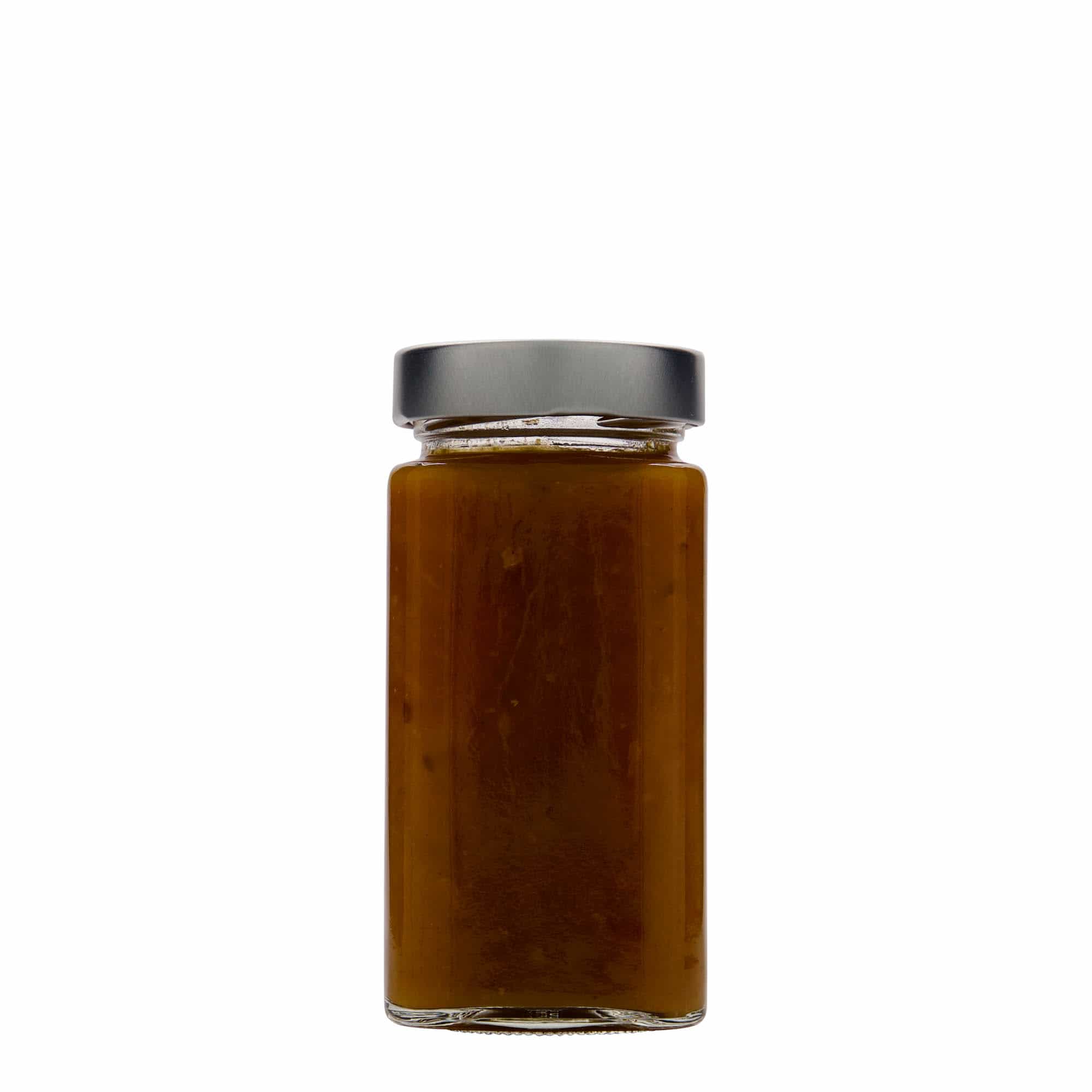 314 ml square jar 'Funny', closure: deep twist off (DTO 58)