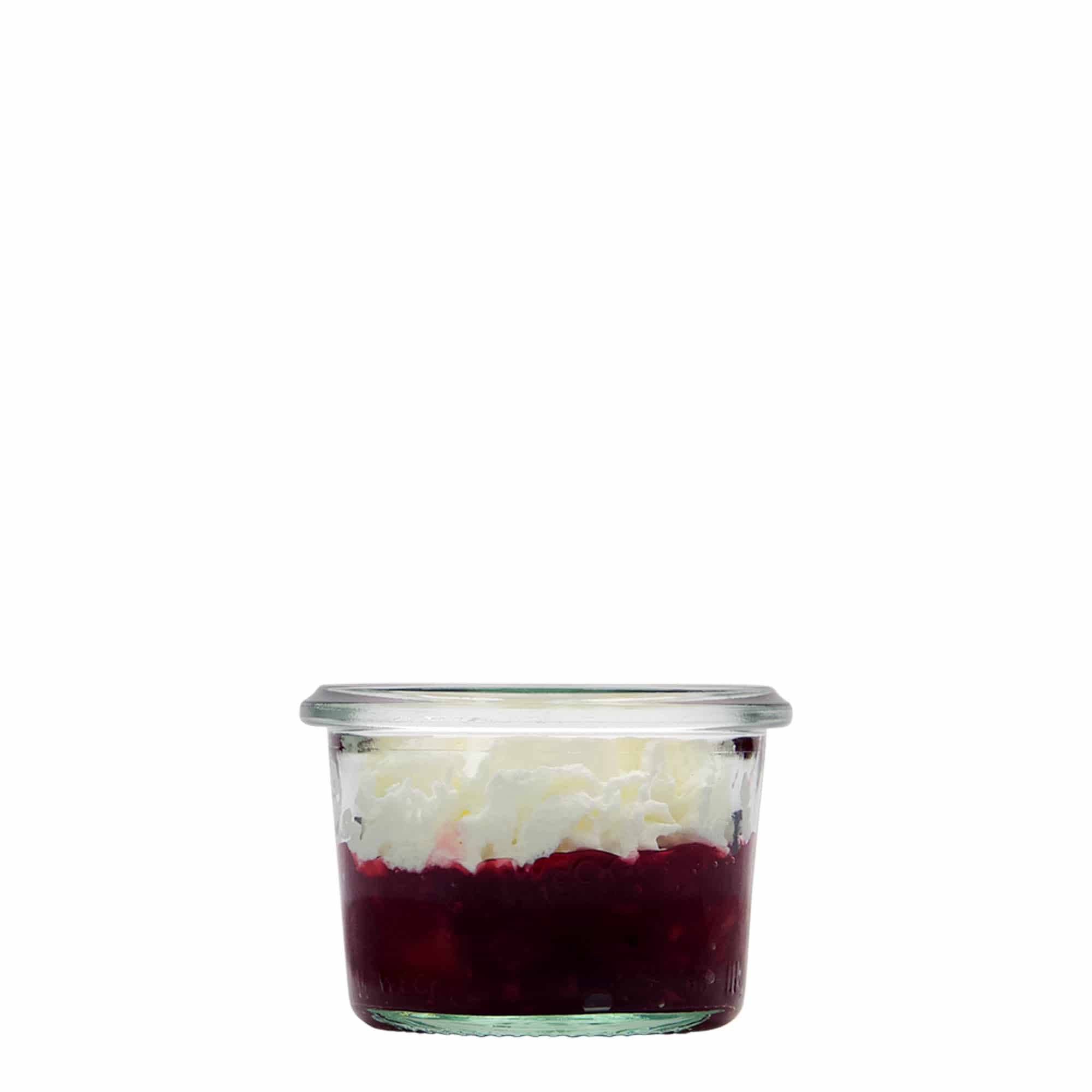 80 ml WECK inverted glass, opening: round rim