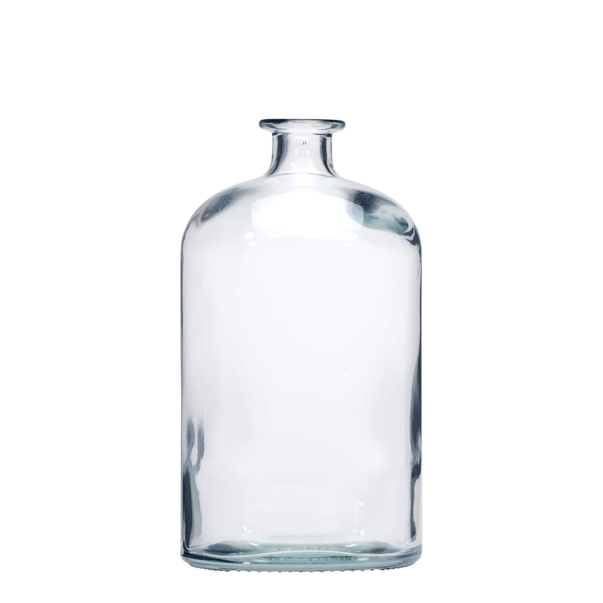 1,000 ml glass bottle 'Dundee', oval, opening: cork