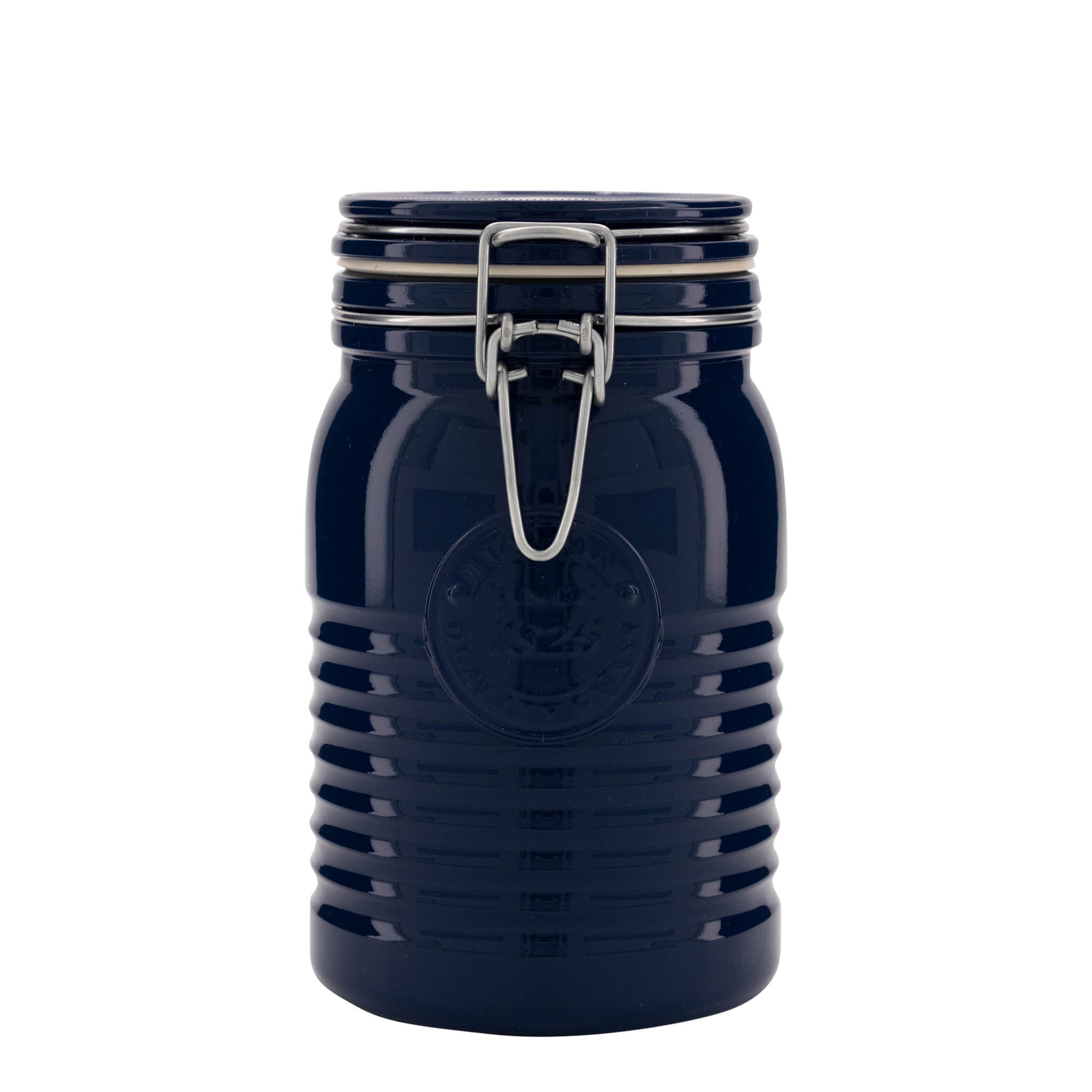 1,000 ml wire bail jar 'Officina 1825', blue, opening: wire bail closure 1,000 ml wire bail jar 'Officina 1825', blue, opening: wire bail closure