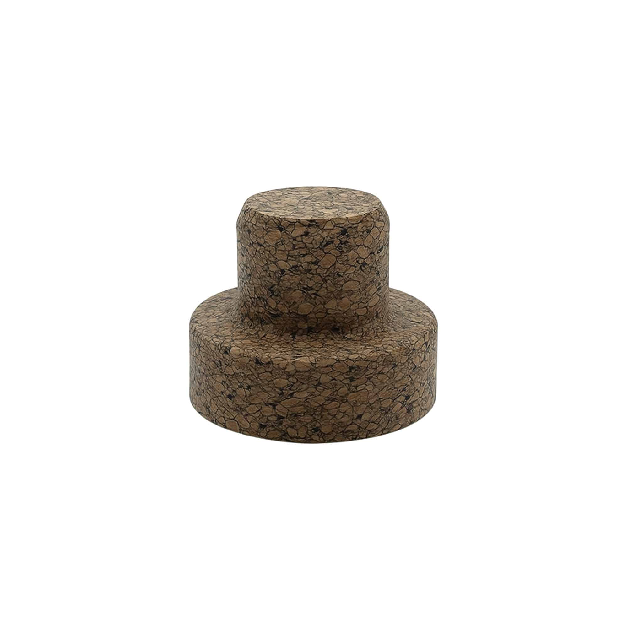 Grip cork ‘Sharp’ 22.5 mm, Corkcoal, for opening: cork disc opening