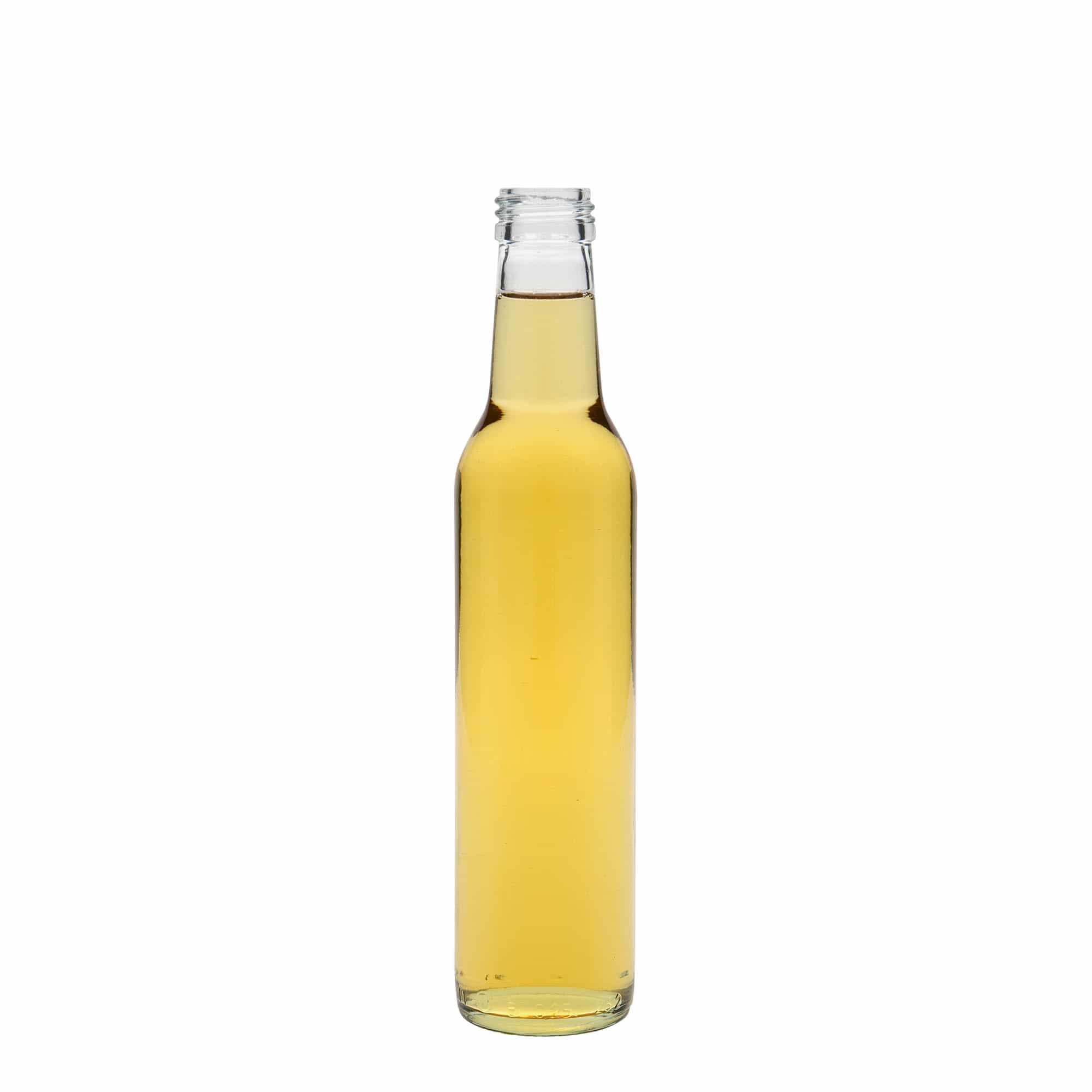 250 ml glass bottle 'Cilindrica', opening: PP 28